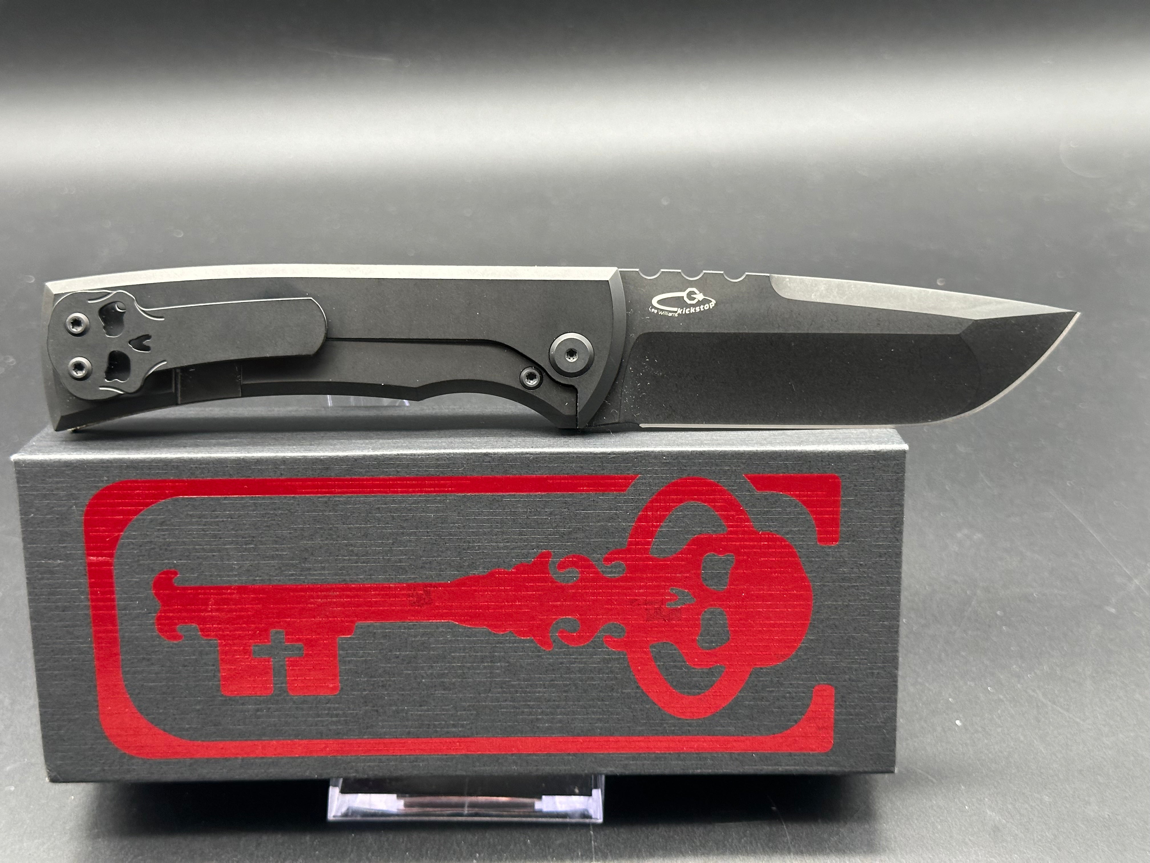 Chaves Redencion 229 Kickstop Drop Point Folding Knife - Green Micarta Handle with 3.63