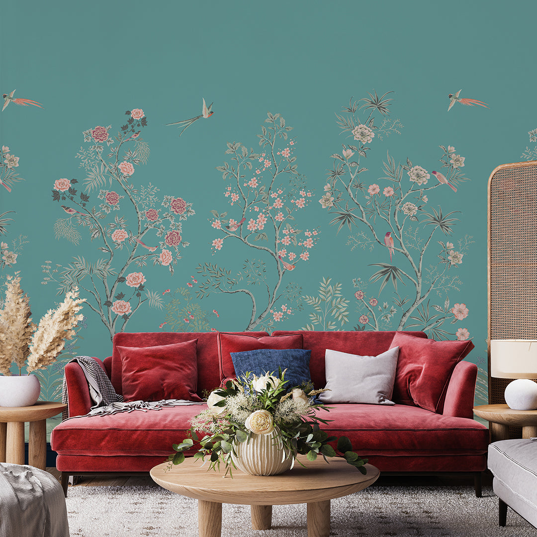 Fancy Tail Peel and Stick Wall Murals - Self-Adhesive Removable Wallpaper for Home Decor, Bedroom, Nursery & Office - Easy DIY Wall Covering