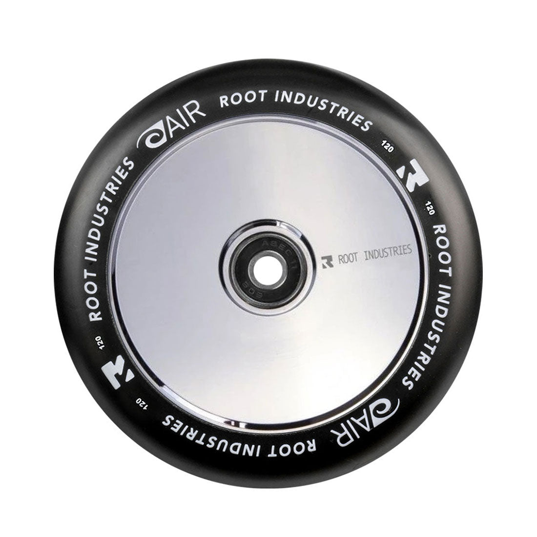 Root Industries Air 120mm Black/Mirror Skateboard Wheels - High Performance for Street Skating & Park Tricks