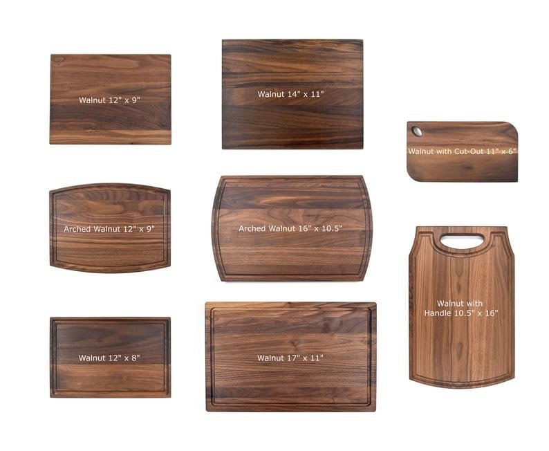 Personalized Engraved Walnut Cutting Board - 17