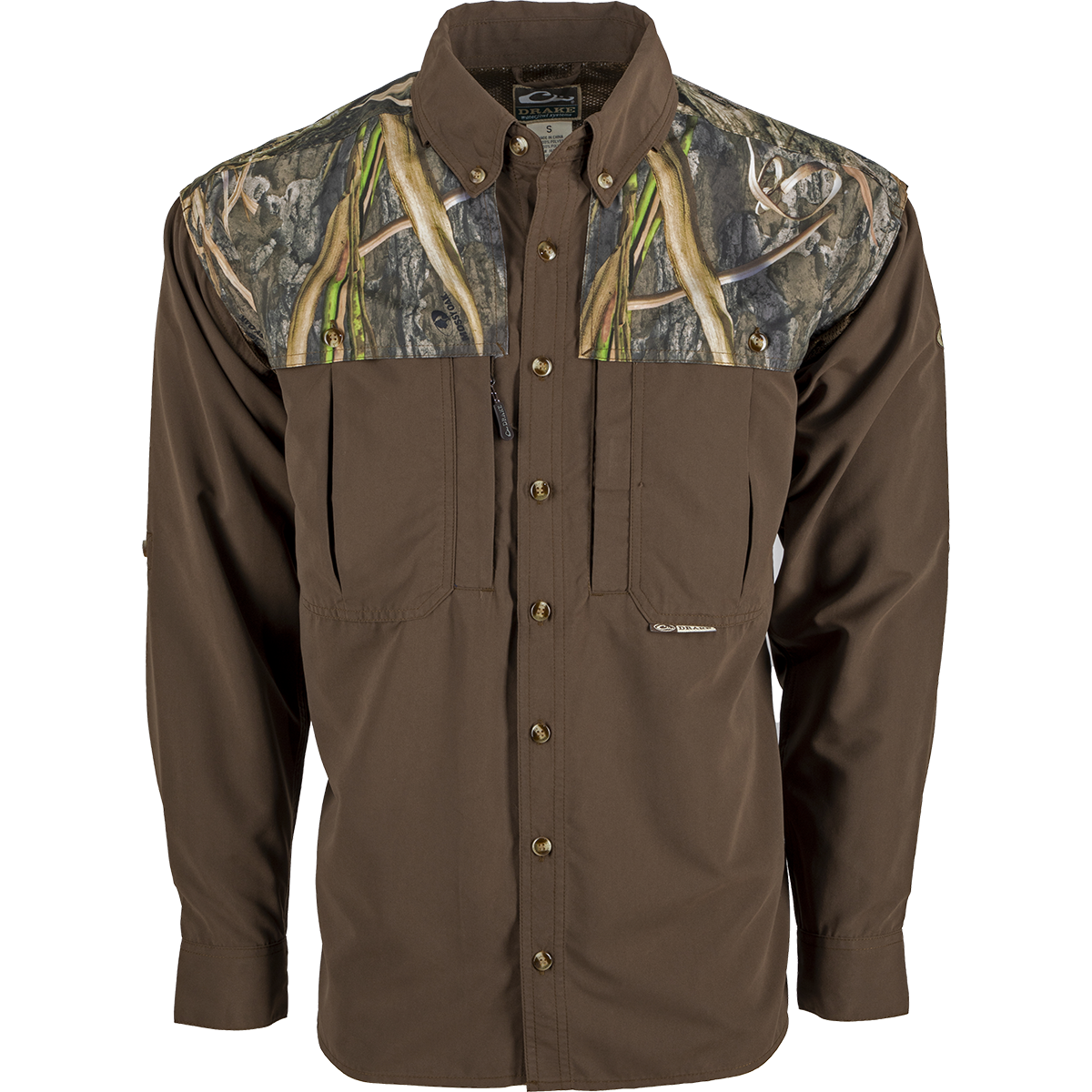 EST Camo Wingshooter's Long Sleeve Shirt - Waterproof Hunting Shirt for Men with Concealed Carry Pocket - Perfect for Deer Hunting, Turkey Hunting & Outdoor Adventures