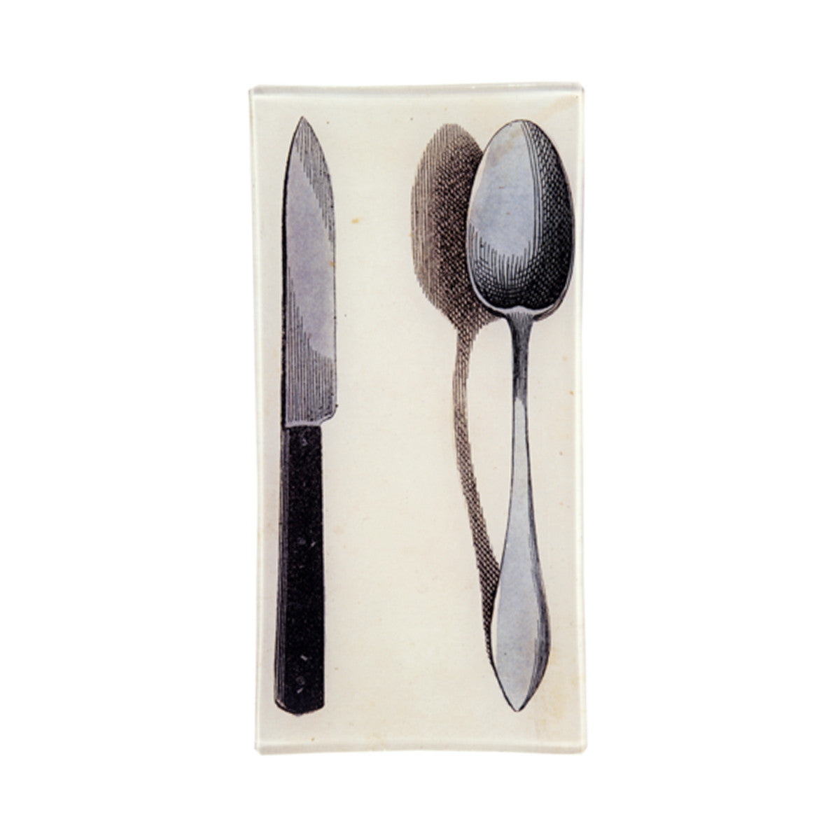 John Derian Decorative Spoon and Knife Tray - Elegant Kitchen Utensil Organizer for Dining Table & Countertop Storage | Perfect for Hosting, Entertaining, and Kitchen Organization
