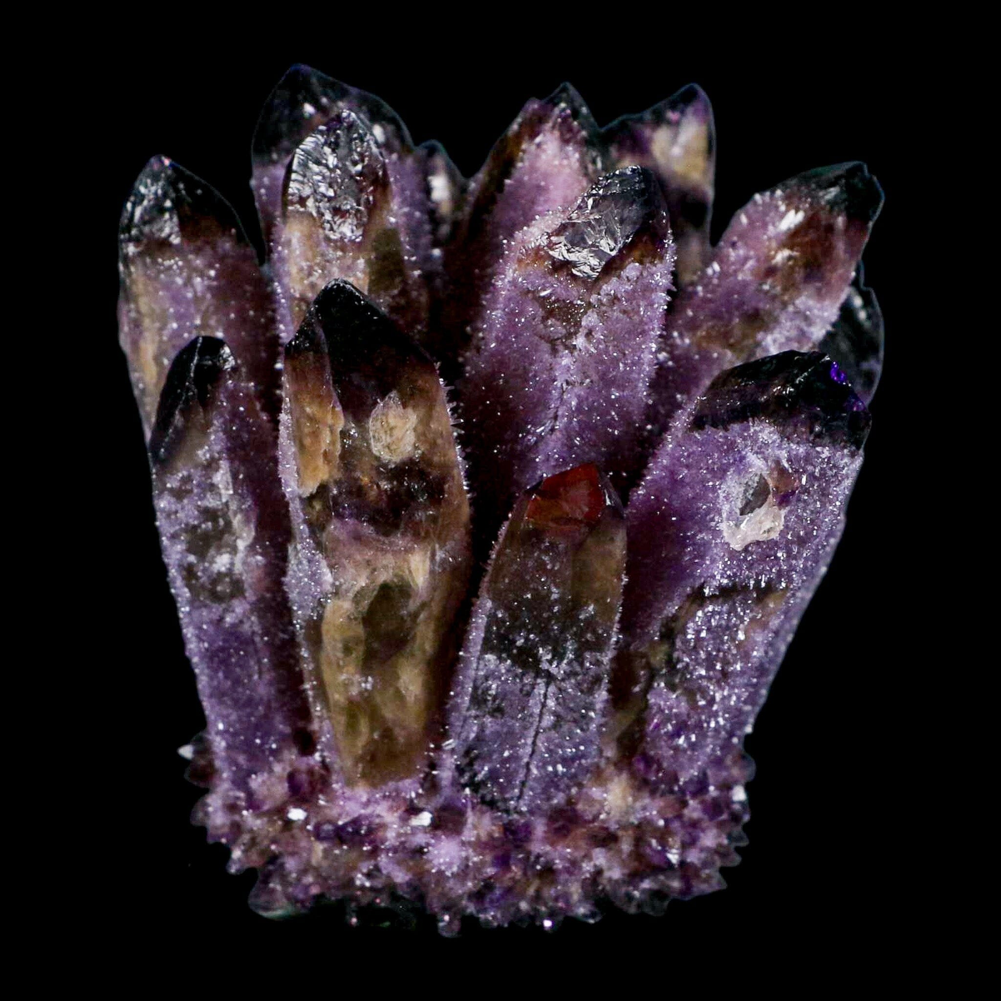 3.5 Inch Purple Phantom Ghost Quartz Crystal with Chlorite Inclusions - Natural Mineral Specimen for Healing, Meditation & Home Decor