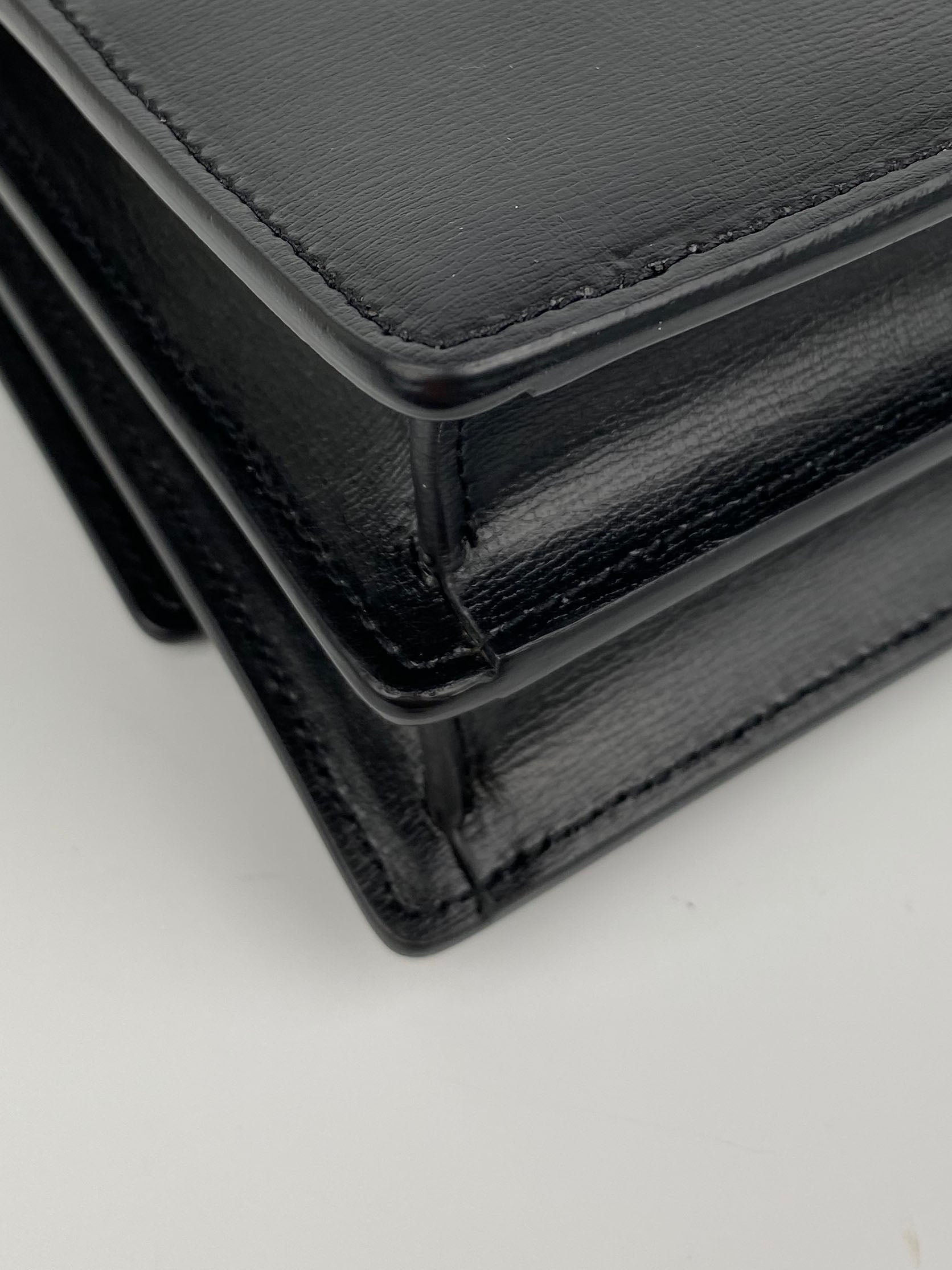 Saint Laurent Black Medium Sunset Bag - Luxury Leather Shoulder Bag for Women | Perfect for Evening Events, Parties & Daily Use