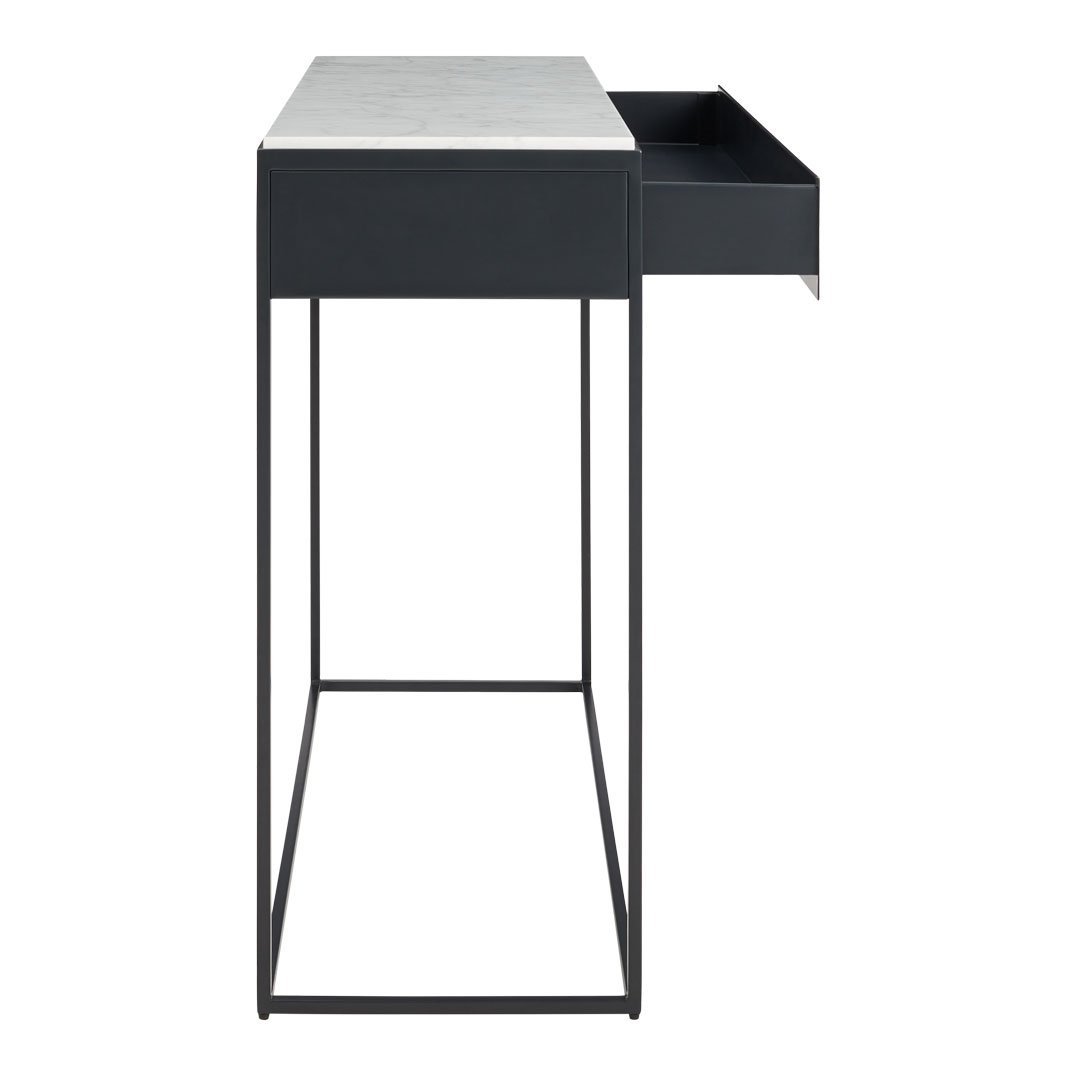 1 Drawer Console Table - Modern Entryway Storage with Shelf | Perfect for Hallway, Living Room & Bedroom Organization