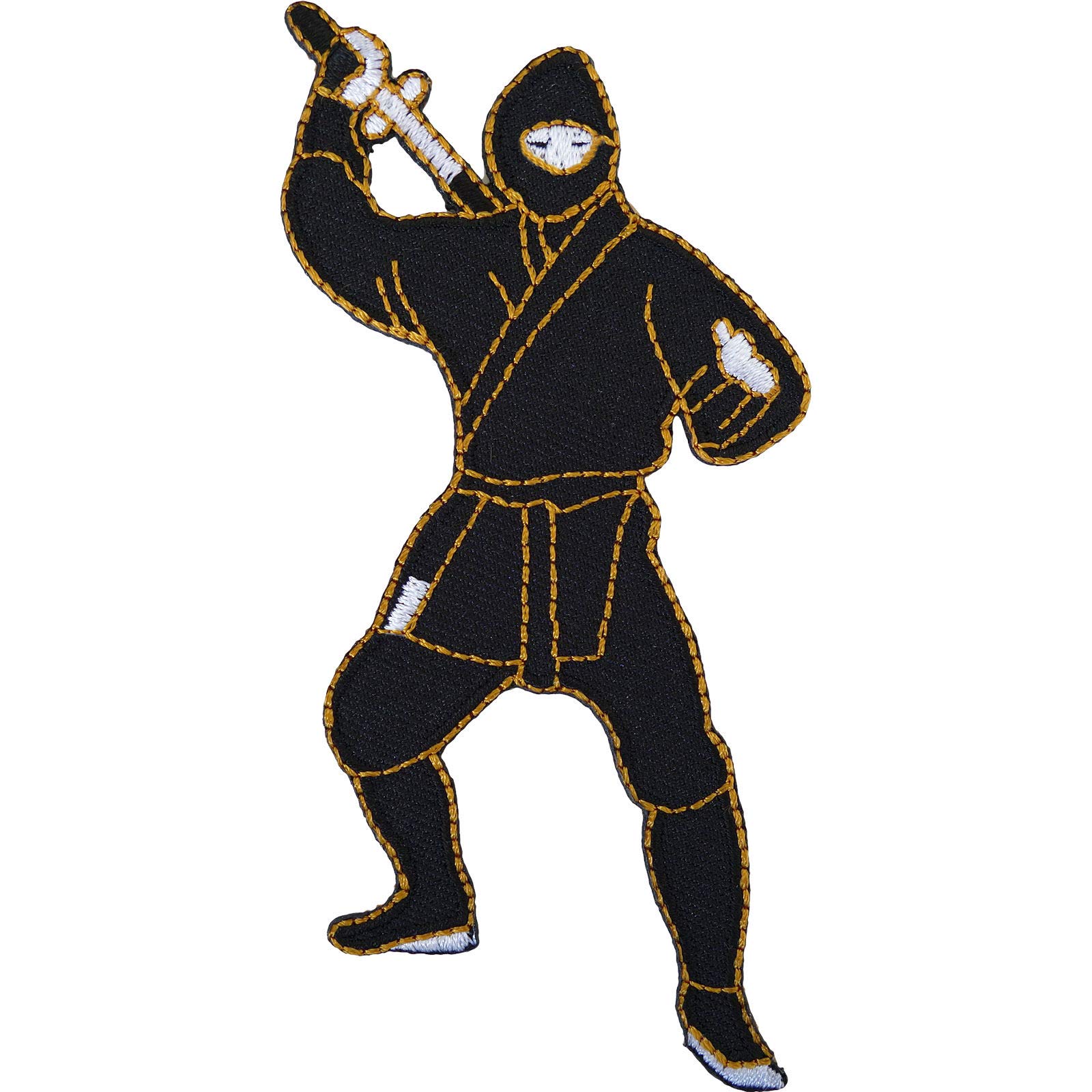 Ninja Patch Embroidered Badge - Iron On or Sew On for Motorcycle Jackets & Vests - Perfect for Biker Gear, Cosplay & Anime Fashion