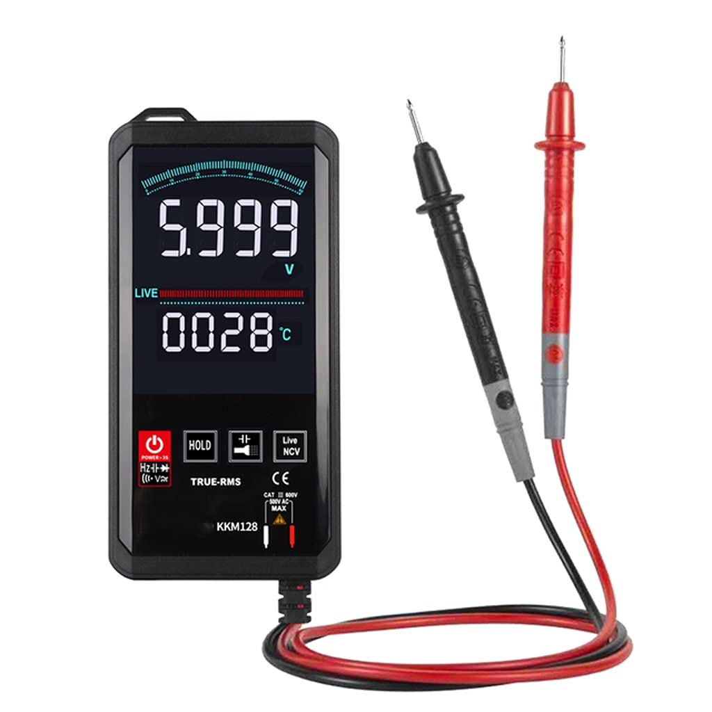 WDBBY Digital Multimeter Tester - 6000 Counts Auto-Ranging Multimeter with 4.7