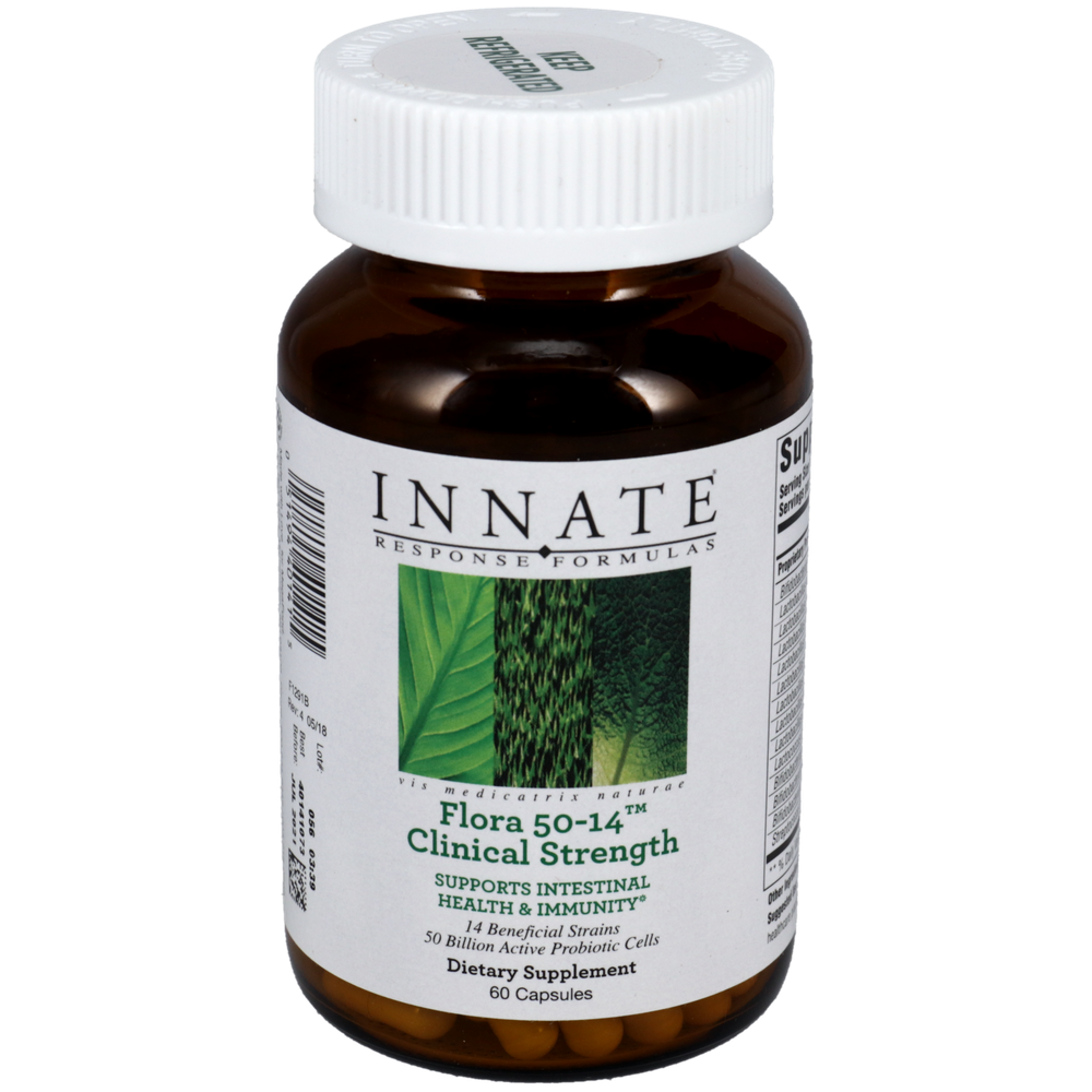 Innate Response Flora 50 14™ Clinical Strength Probiotic Supplement - Supports Digestive & Immune Health - For Daily Gut Wellness & Immune System Support