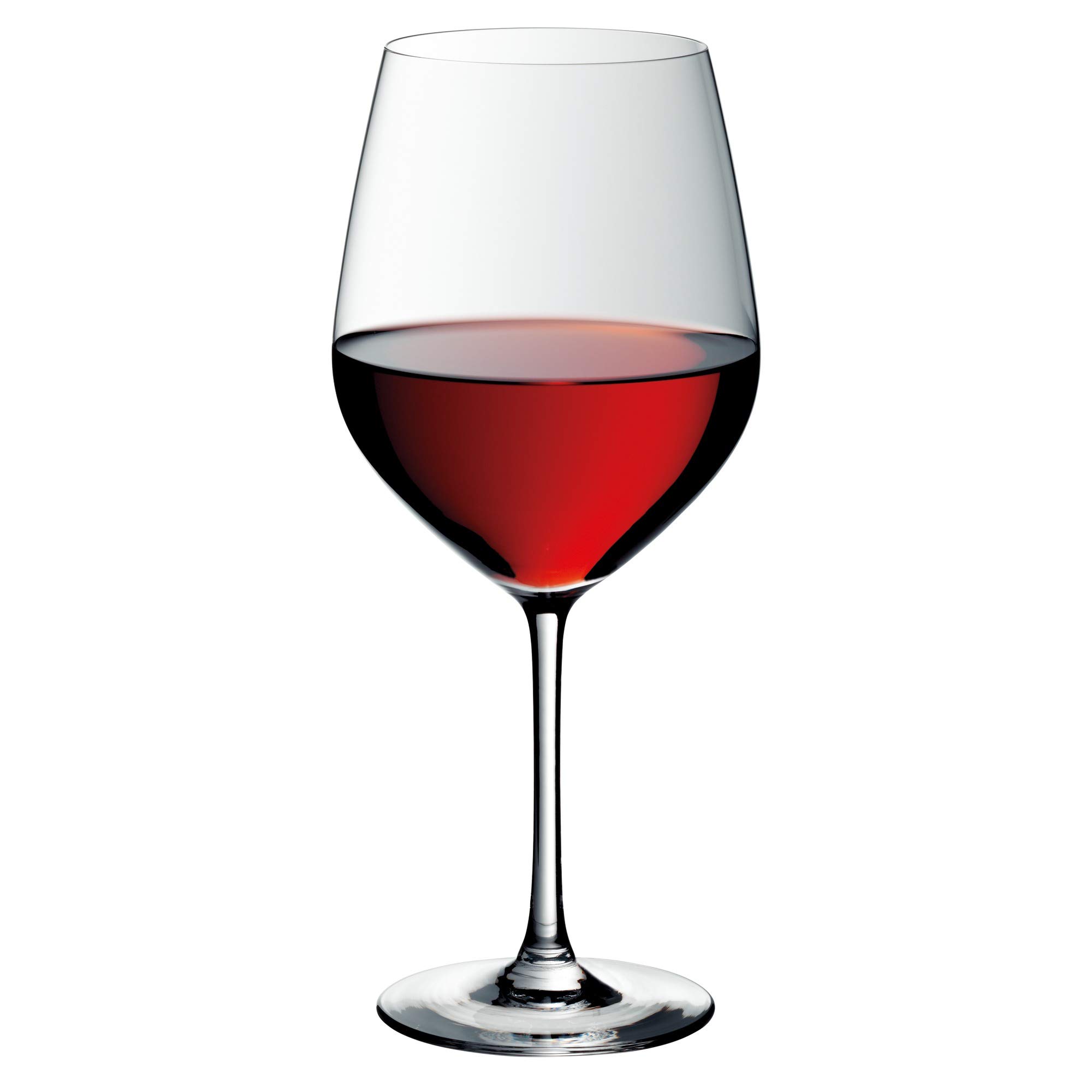 Premium WMF Easy Plus 910299990 6-Piece Burgundy Wine Glass Set - Elegant Stemware for Red Wine, Dinner Parties & Home Entertaining