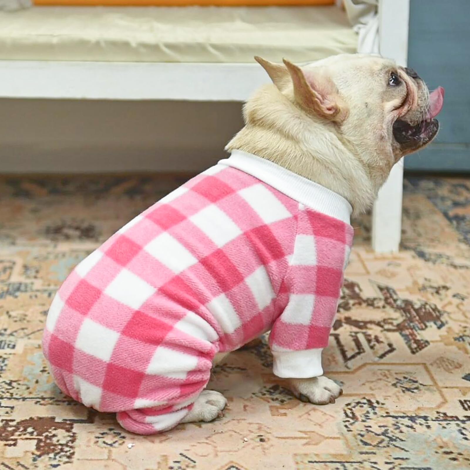 SCENEREAL Soft & Warm Dog Pajamas for Small to Large Dogs - Cozy Pet Sweater Onesie Outfits for Winter & Christmas - Perfect for Indoor Sleeping, Lounging & Holiday Photos