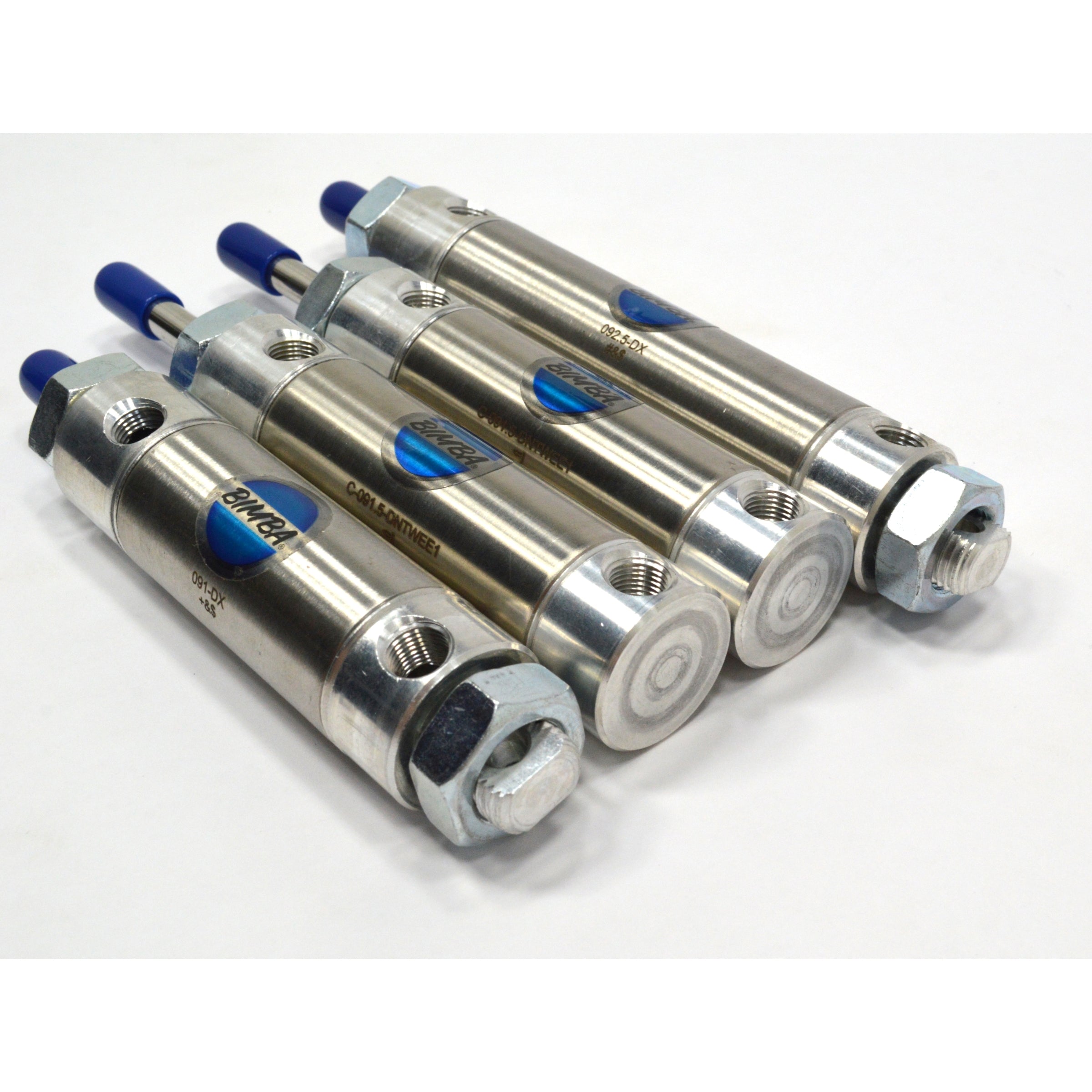 New BIMBA PNEUMATIC CYLINDER Lot of 4 - 091 DX, 092.5 DX & C 091.5 Air Cylinders for Industrial Automation & Machinery Repair