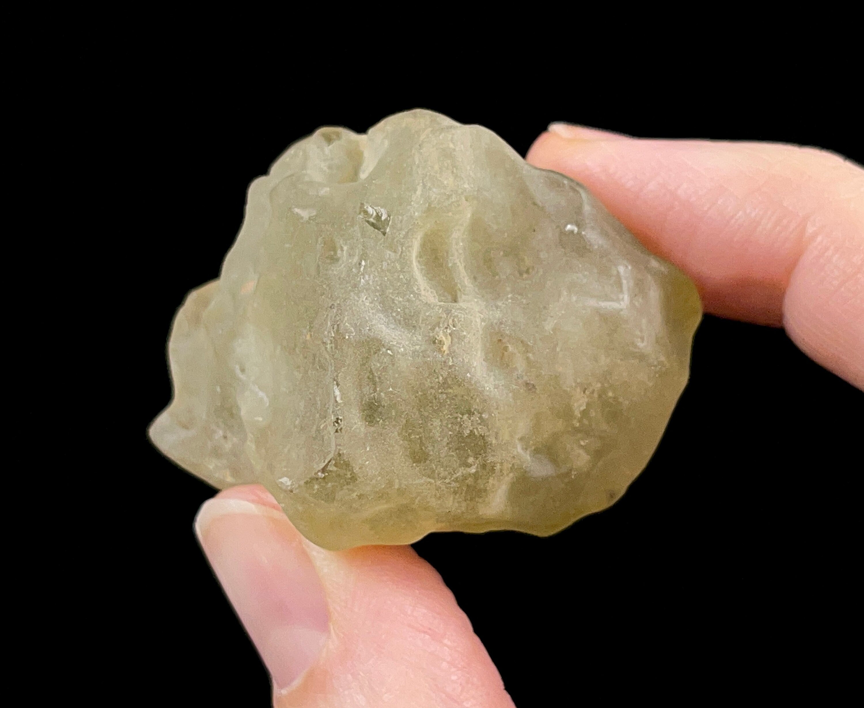 Libyan Desert Glass Raw Crystal - Rare B Grade Natural Mineral Specimen | Unique Gift for Collectors, Home Decor & Healing Crystal Use | Perfect for Meditation, Energy Work & Display