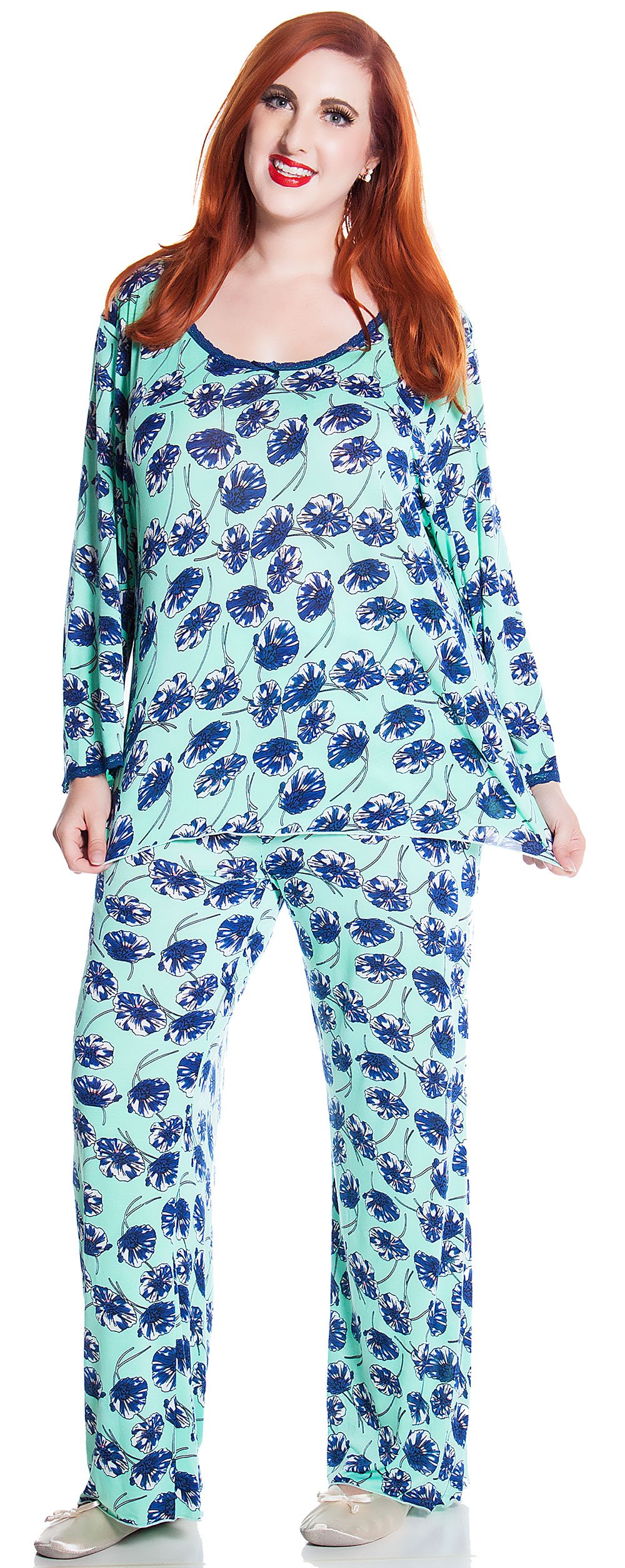 Women's Soft Printed Knit Pajama Set #2119/X - Cozy Sleepwear for Relaxing at Home & Lounging