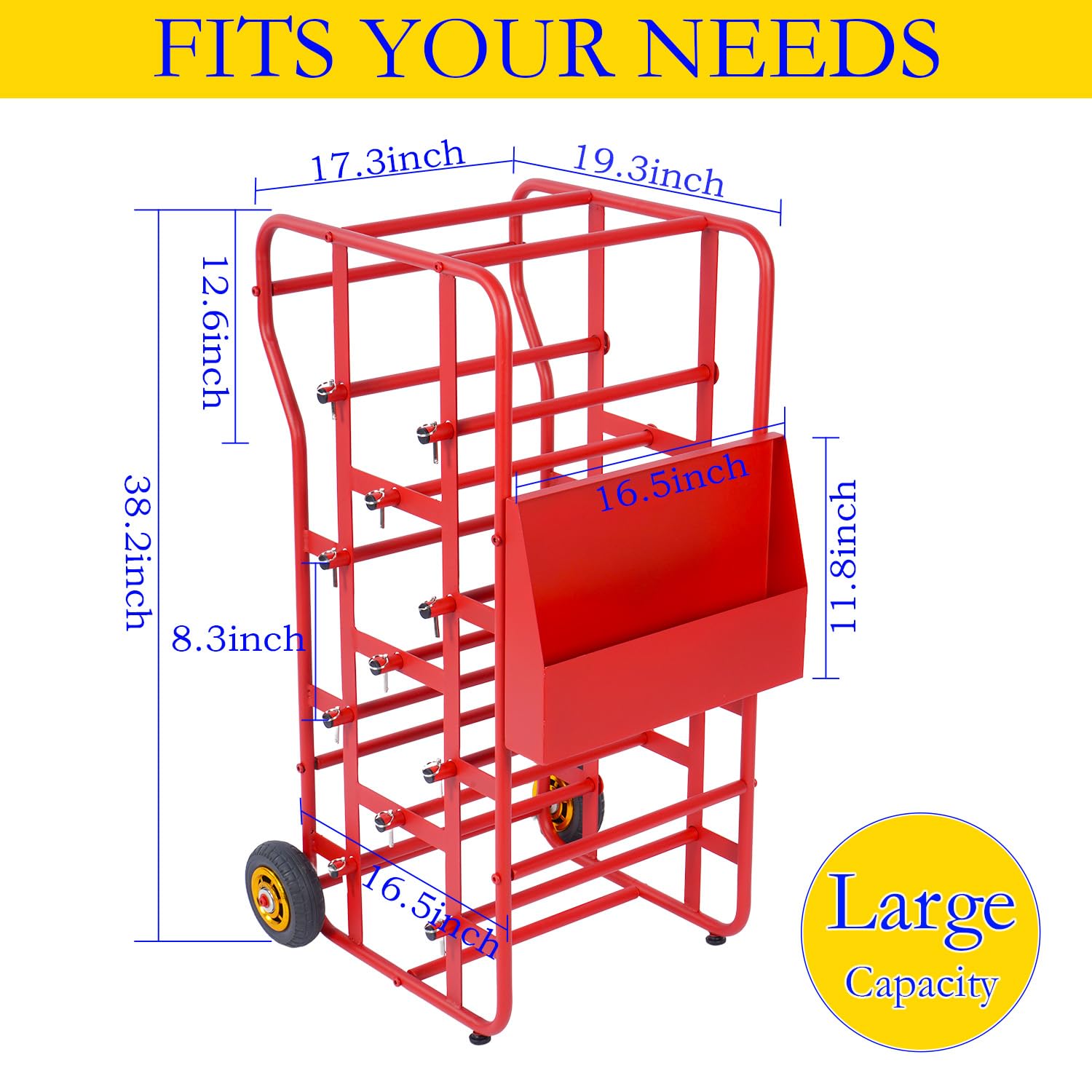 Wire Spool Rack & Cable Caddy - Portable Wire Holder for Efficient Cable Management | Multi-Spool Dispenser for Electrical, Industrial & Retail Use | Perfect for Electricians, DIY Projects & Workshop Organization