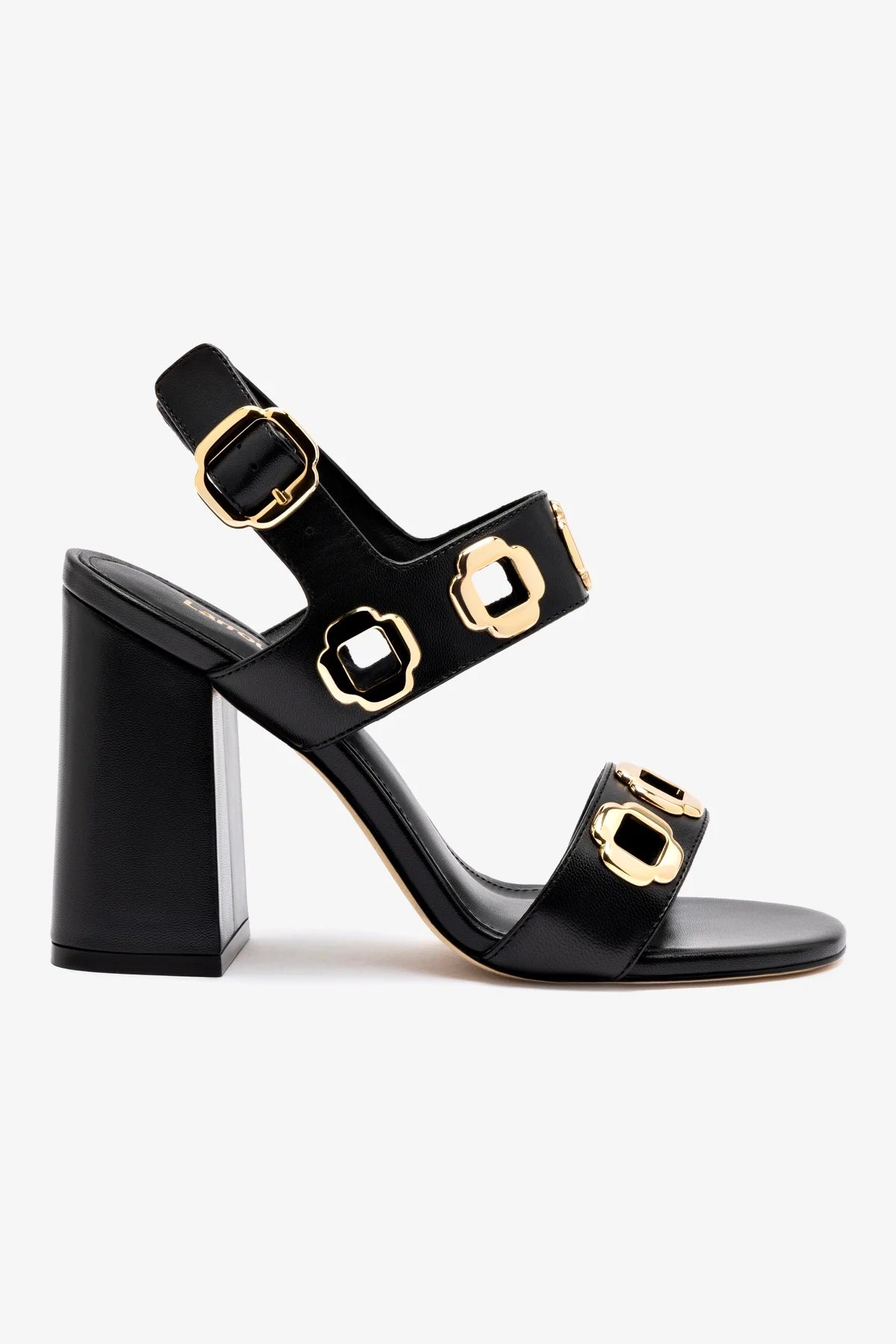 Milan Hi Sandal - Black Leather Women's Fashion Sandals for Summer, Beach & Casual Outings