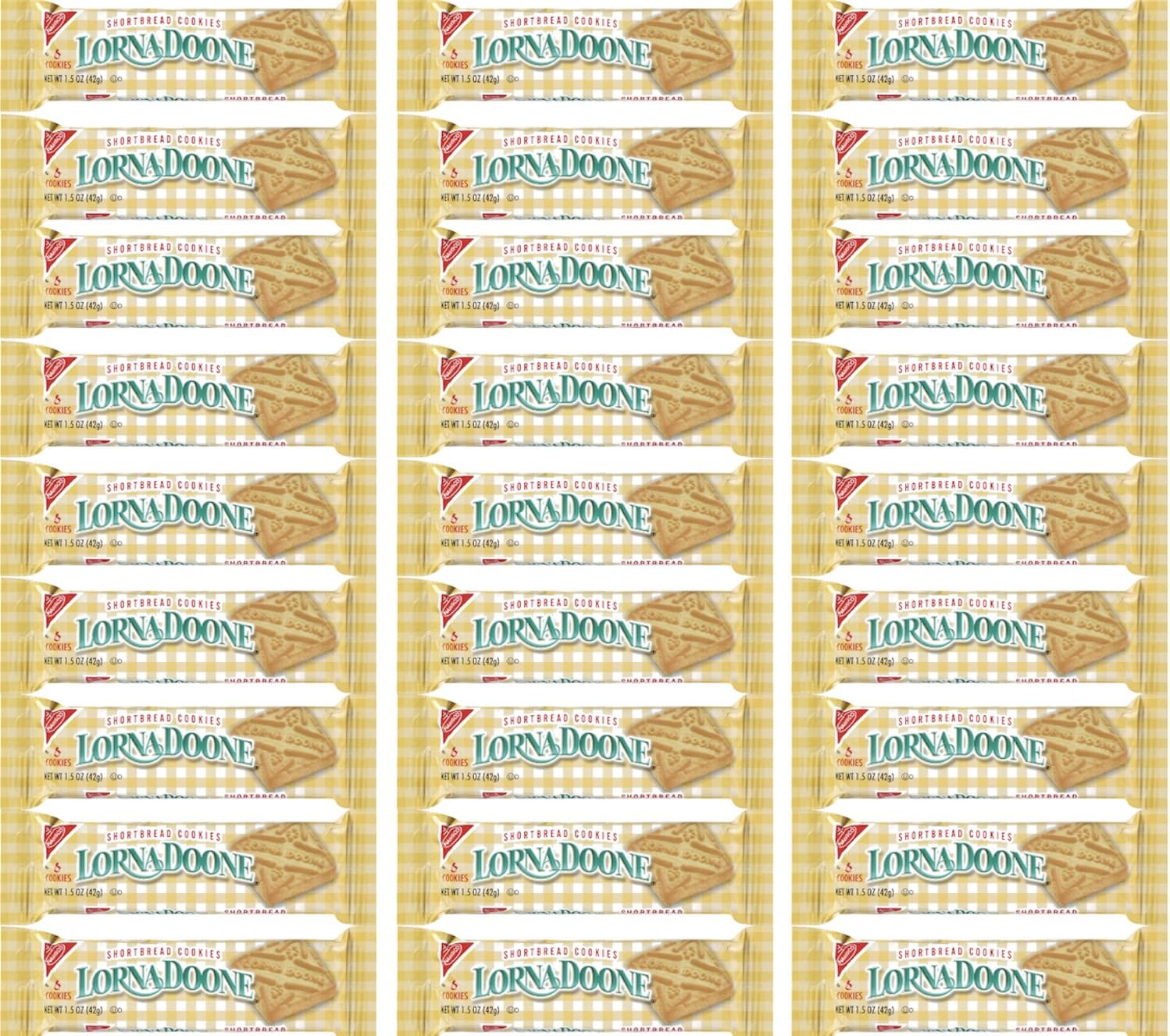 Lorna Doone Shortbread Cookies - 1.5oz Bags (30 Count) | Buttery Scottish-Style Biscuits for Tea Time, Snacking & Gift Giving