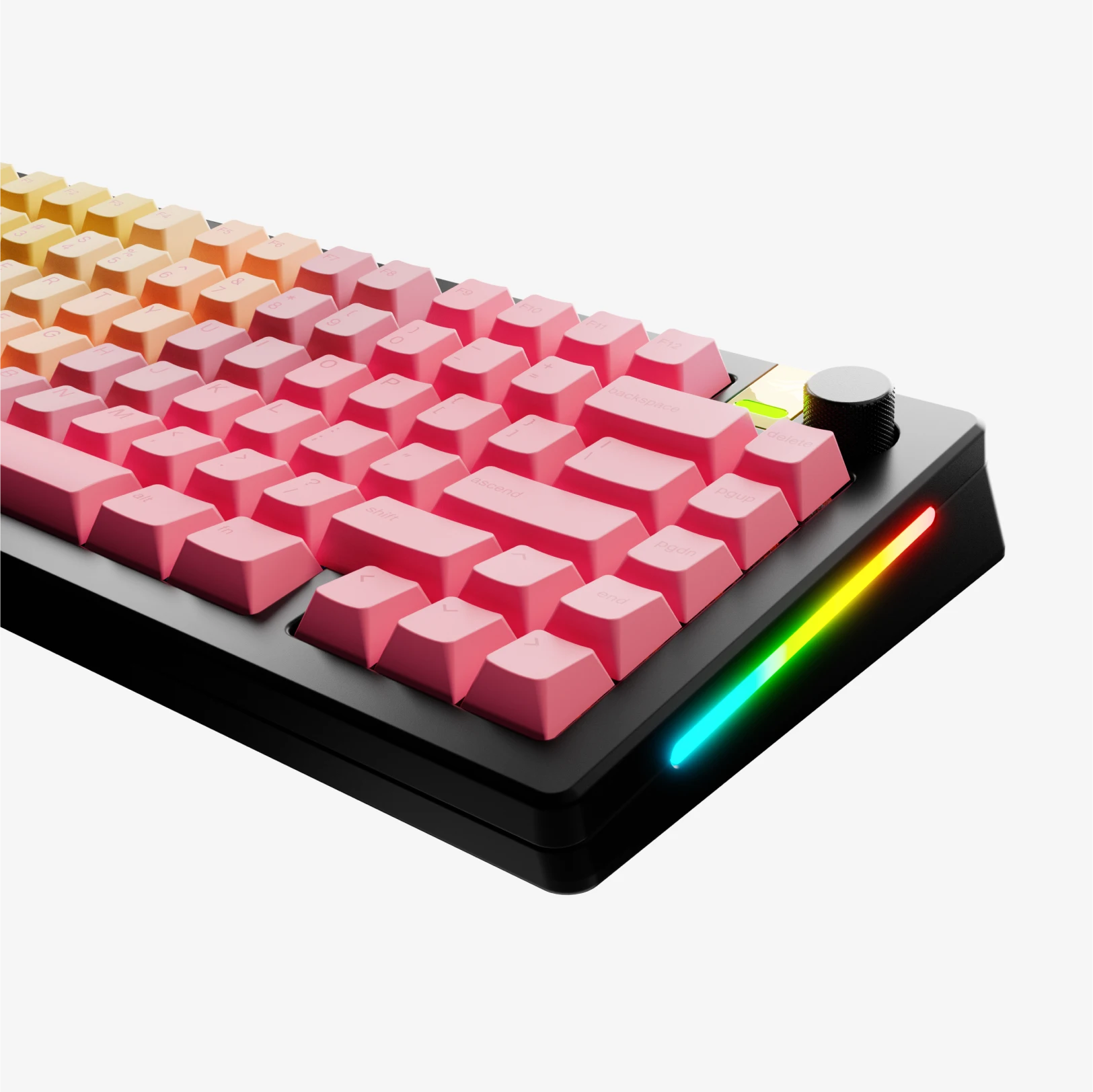 GPBT Grapefruit V2 Keycaps - 137 Keys PBT Double Shot Shine Through Keycap Set for Mechanical Keyboards (Cherry MX, Gateron, Kailh) - Perfect for Gaming, Typing & Custom Keyboard Builds