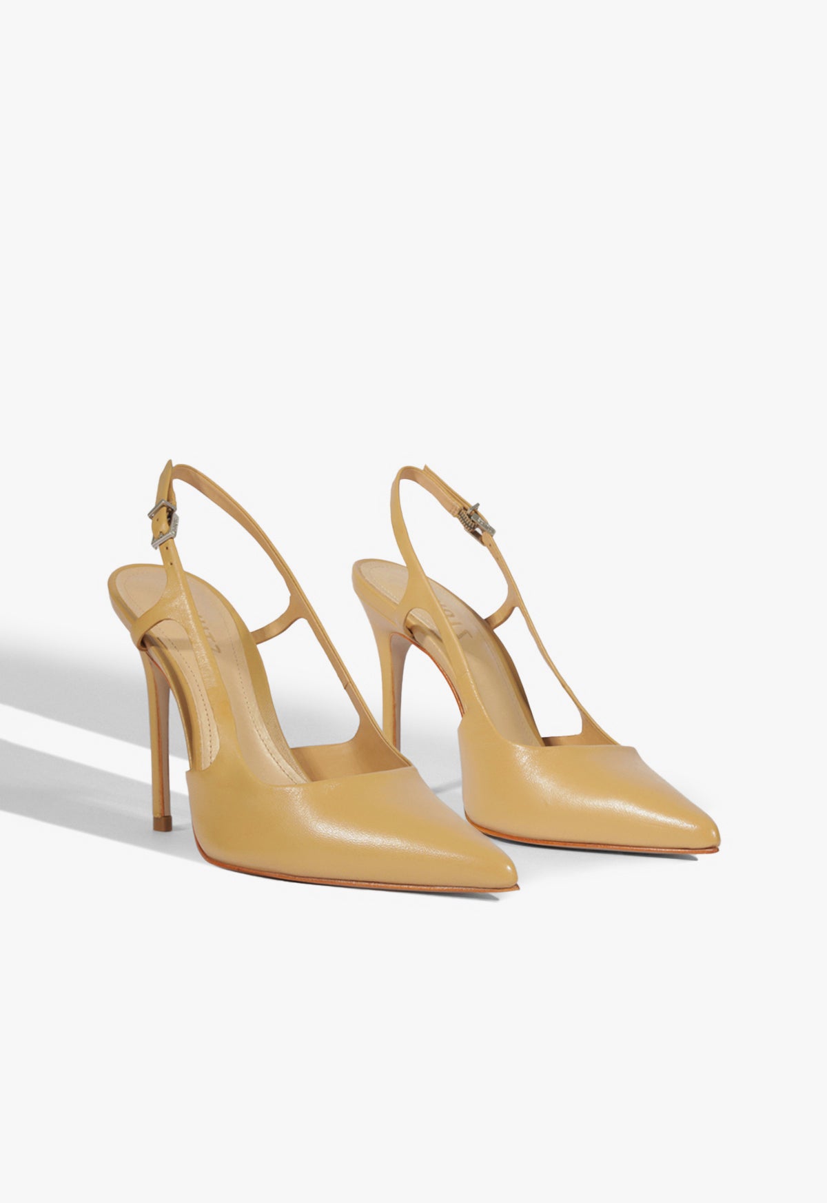 Boris Women's High Heel Stiletto Pumps - Beige Pointed Toe Dress Shoes for Party, Wedding & Office Wear