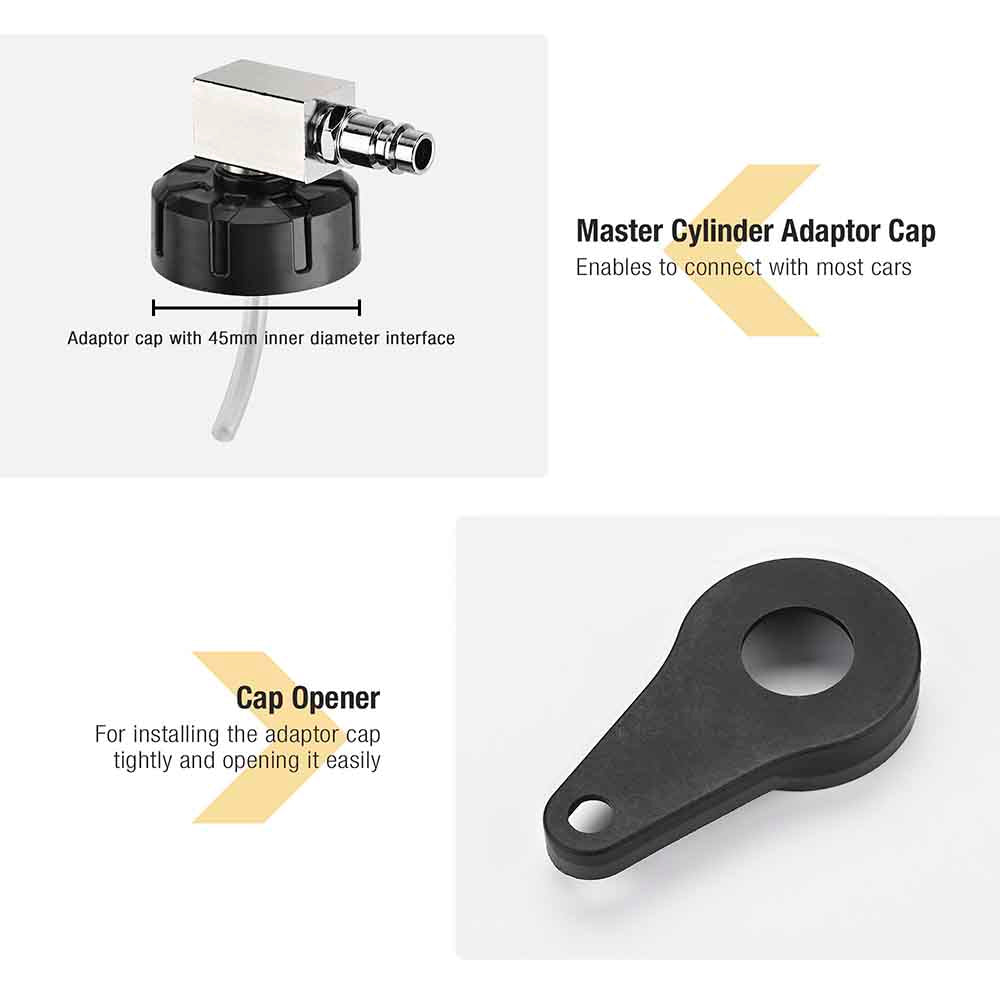 TheLAShop Master Cylinder Bleeder Kit - 3L Manual Brake Bleeder Tool for Car & Motorcycle Brake Fluid Flushing | Perfect for DIY Auto Repair & Maintenance