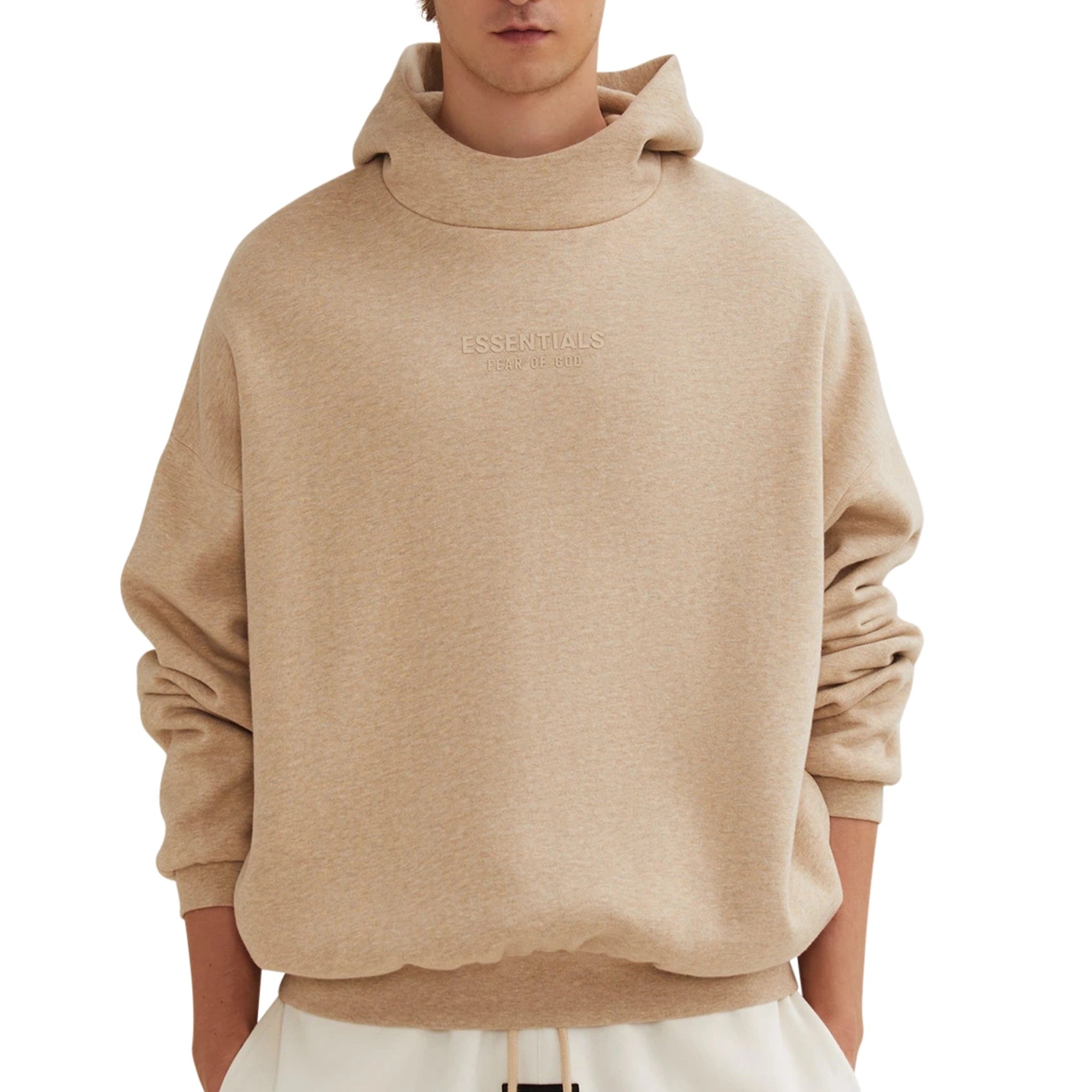 Fear Of God Essentials Gold Heather Hoodie (FW23) - Premium Streetwear for Men & Women - Perfect for Casual Wear, Gym, and Outdoor Activities