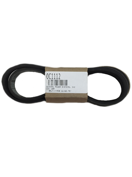 Generac 4LX42.75 V-Ribbed Belt Replacement Part 0C1112 - Compatible with Generac Generators for Home Backup Power & Emergency Use