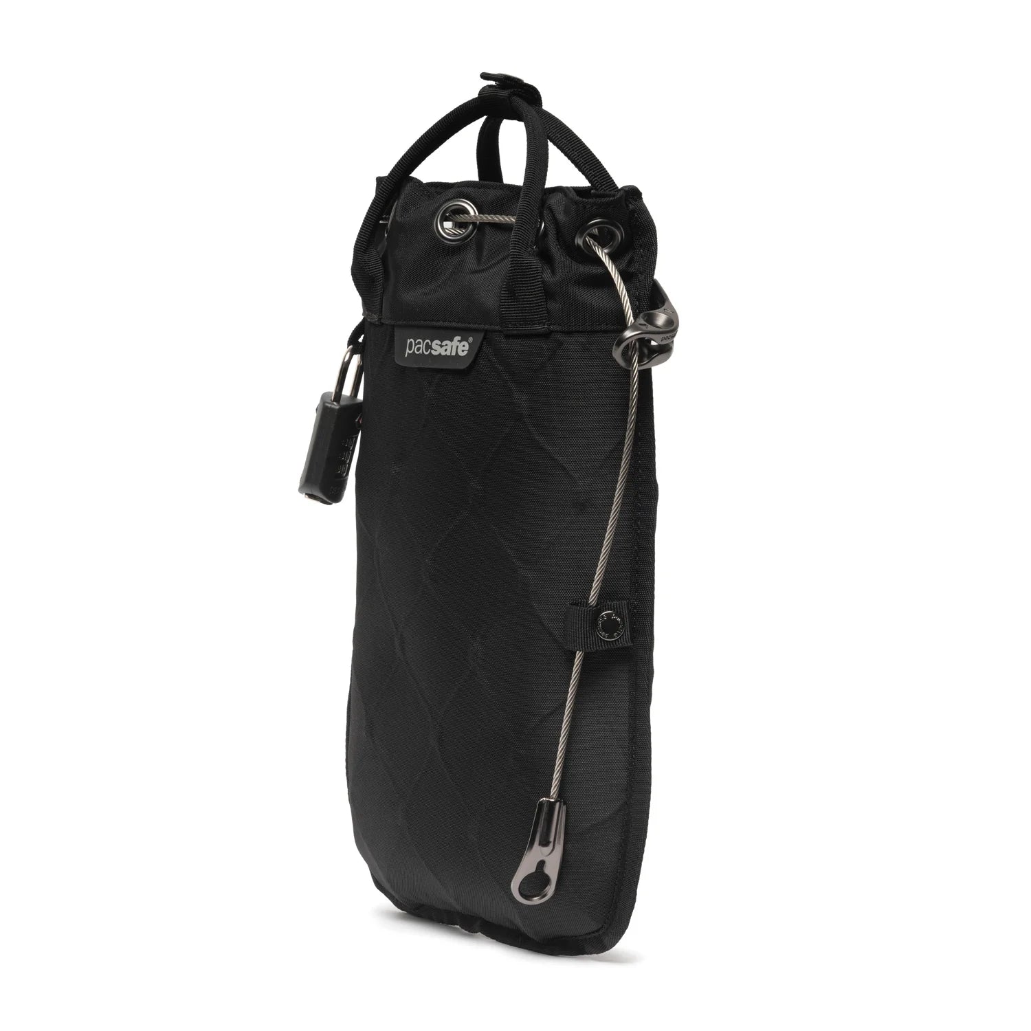 Pacsafe Travelsafe 3L GII Anti-Theft Portable Safe Bag - Secure Travel Accessories for Passport, Money & Valuables - Perfect for Hotels, Beaches & Backpacking Trips