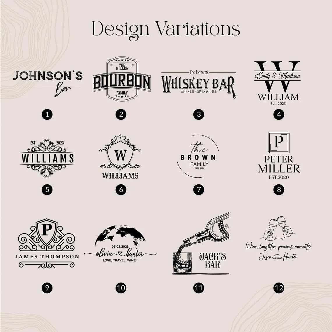 Personalized Wooden Wall Mounted Whiskey Dispenser - Custom Engraved Liquor Decanter for Home Bar, New Home Gift, Wedding Present & Engagement Gift | Perfect for Home Decor, Man Cave & Entertaining Guests