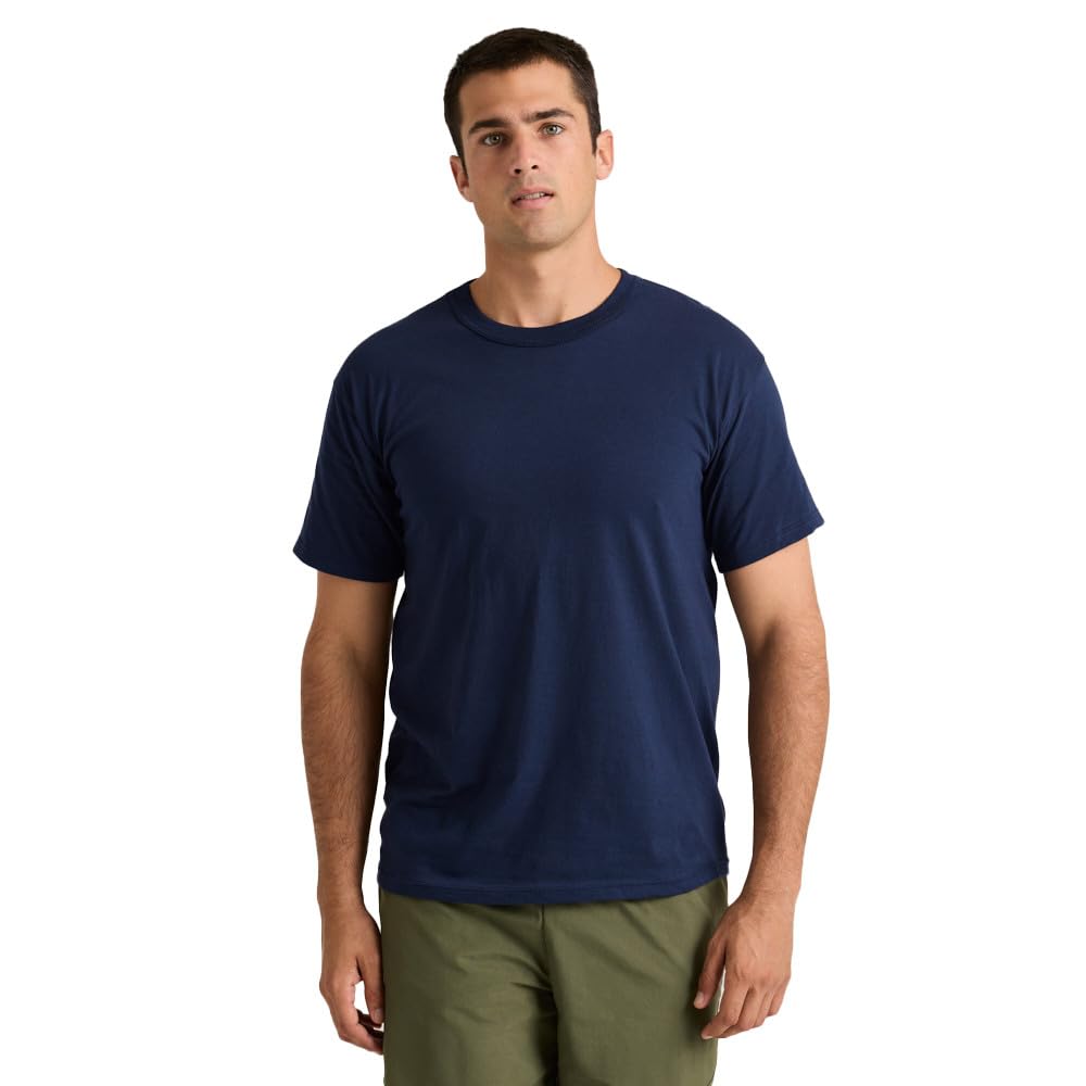 Soffe Men's Core Undershirt T-Shirts 3 Pack - Soft Comfortable Breathable Cotton Crewneck Tees for Layering, Workout & Everyday Wear