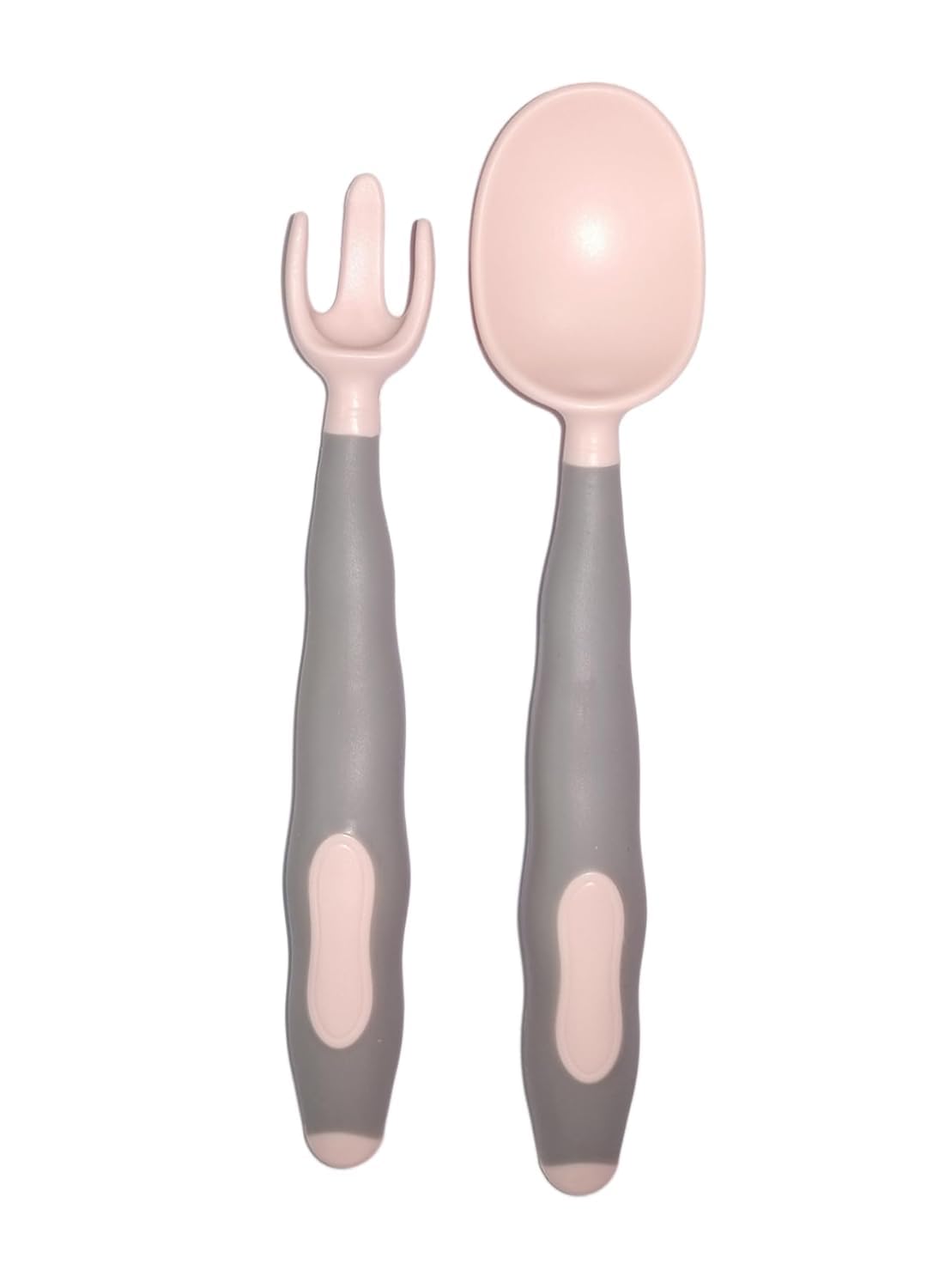 Joy Buzz Fruits Teether & Spoons Set - BPA-Free Silicone Baby Feeding Utensils for Infants 6+ Months | Soft, Safe Toddler Spoons in Red-Watermelon & Peach Colors | Perfect for Baby-Led Weaning, First Foods & On-the-Go Meals