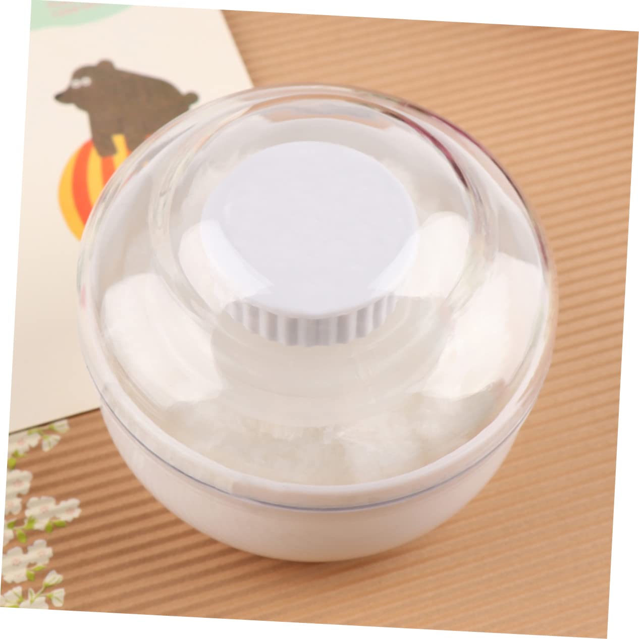Baluue 4-Piece Powder Puff Case Set - Makeup Powder Puff Holder & Milk Container for Loose & Pressed Powder - Perfect for Travel, Home, and Professional Makeup Kits