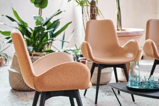 Midj Dalia PB L_R TS Armchair - Modern Lounge Chair for Living Room, Office, and Reading Nook - Ergonomic Design with Premium Fabric Upholstery