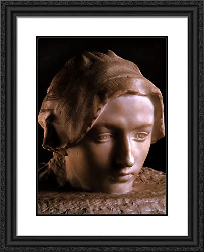 Black Ornate Wood Frame with Double Matting