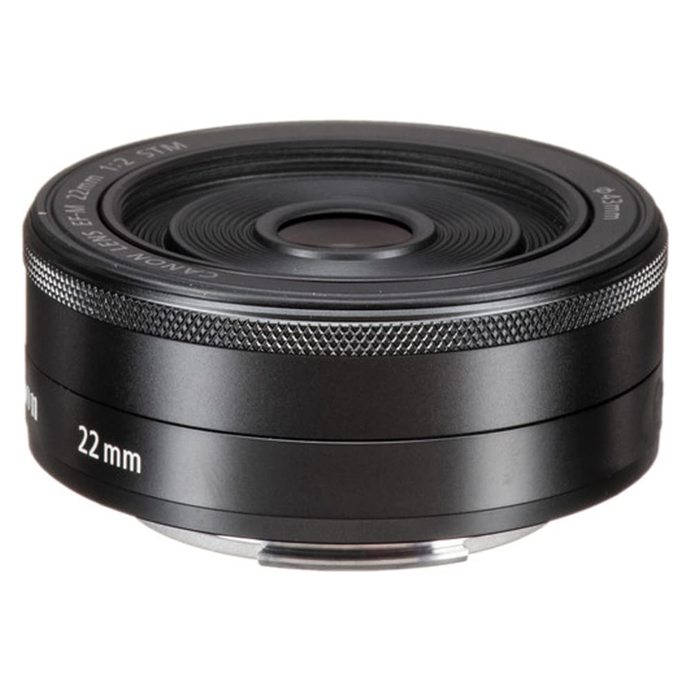 Canon EF-M 22mm f/2 STM Compact Prime Lens for EOS M Series (Renewed) - Perfect for Street Photography & Vlogging