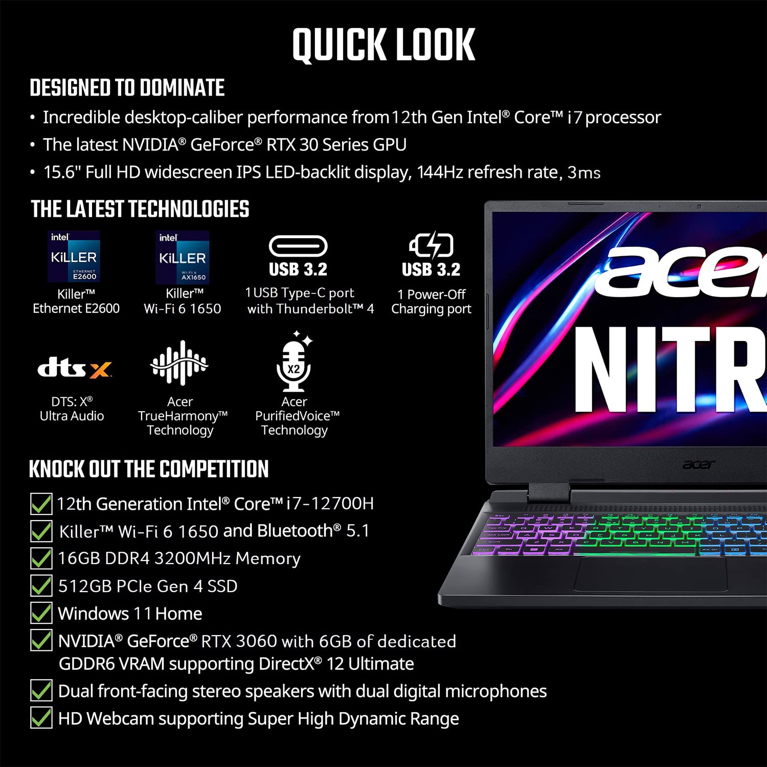 Acer Nitro 5 AN515-58-725A 15.6