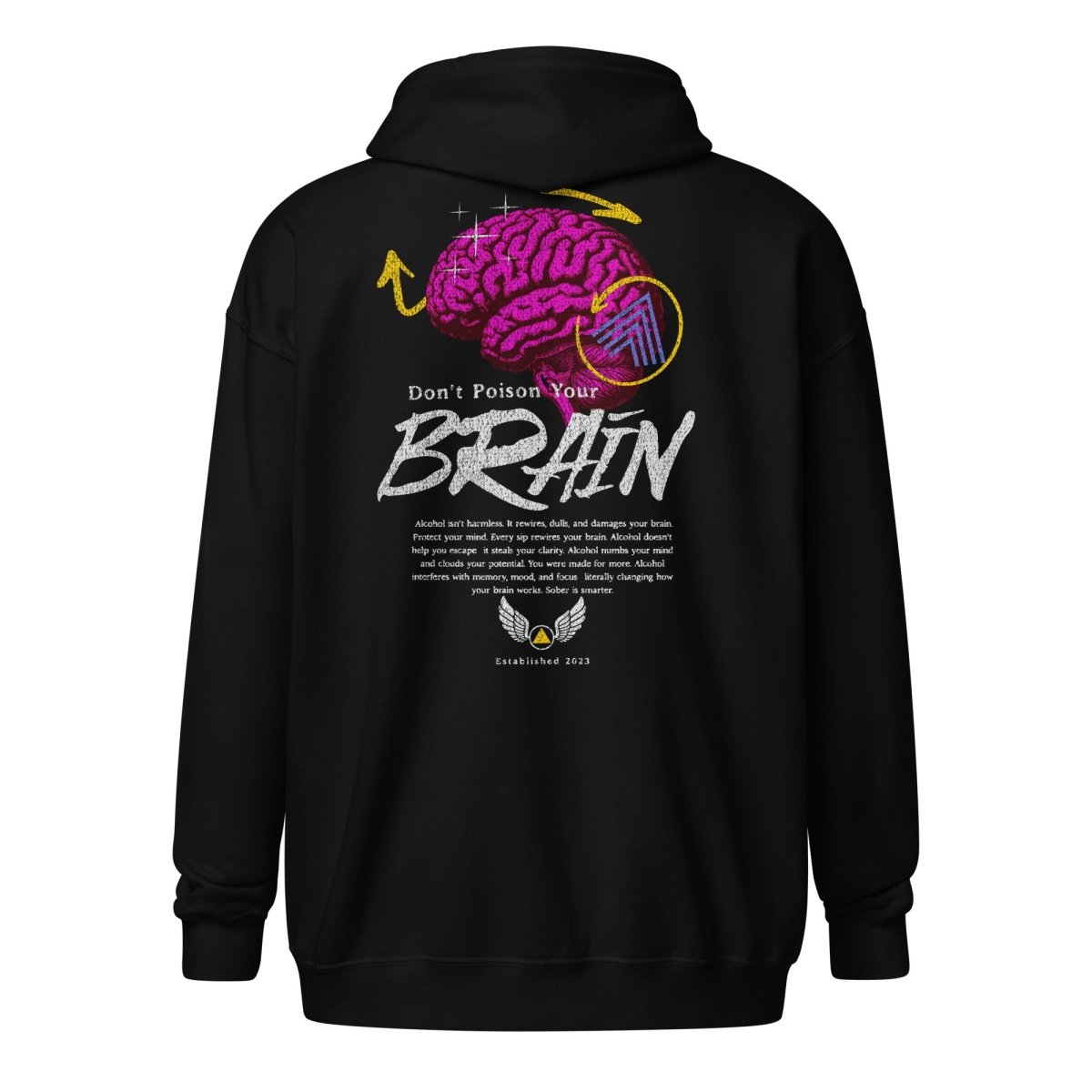 Wings of Recovery Clarity Zip Hoodie - Comfortable & Stylish Pullover for Men & Women - Perfect for Workouts, Yoga, and Casual Wear