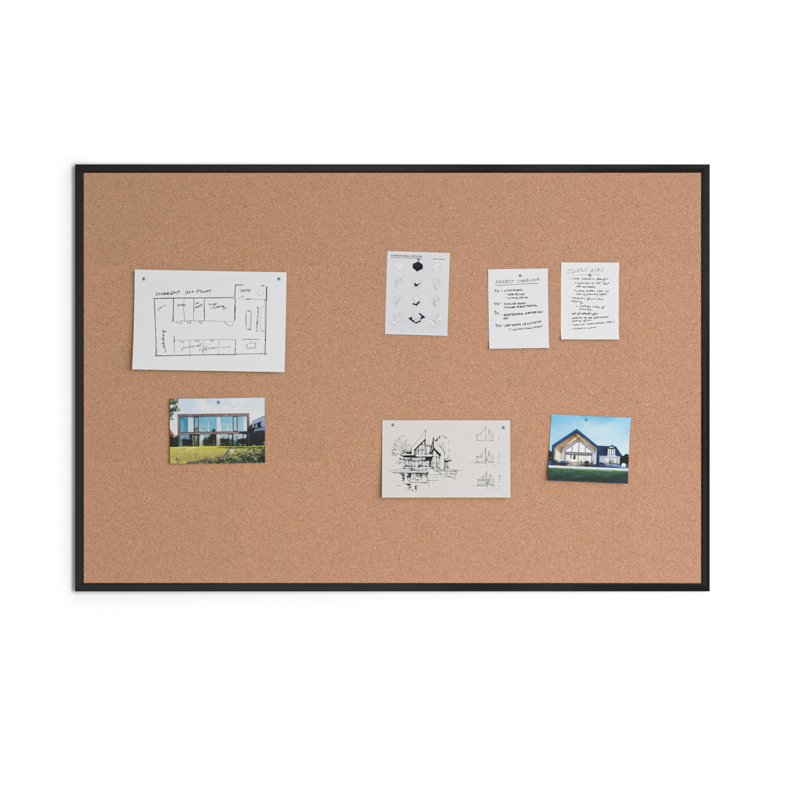 U Brands Cork Bulletin Board 70
