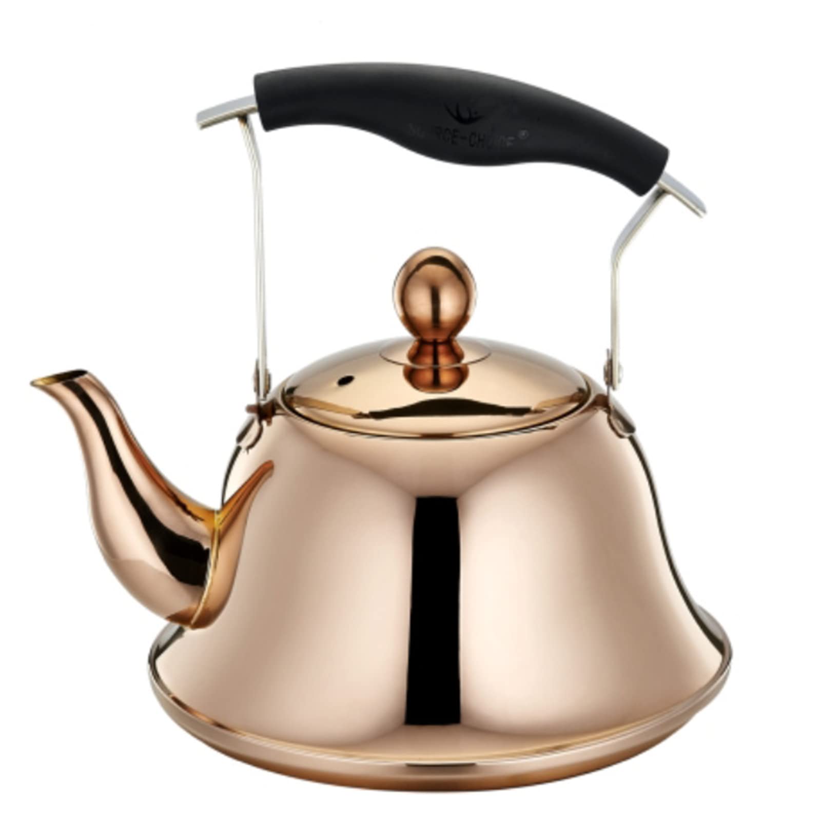 Whistling Tea Kettle Stainless Steel with Infuser - Rainbow Stovetop Teapot for Loose Tea - Fast Boiling Water Pot for Induction & Gas Stoves - Perfect for Home, Office & Tea Ceremonies