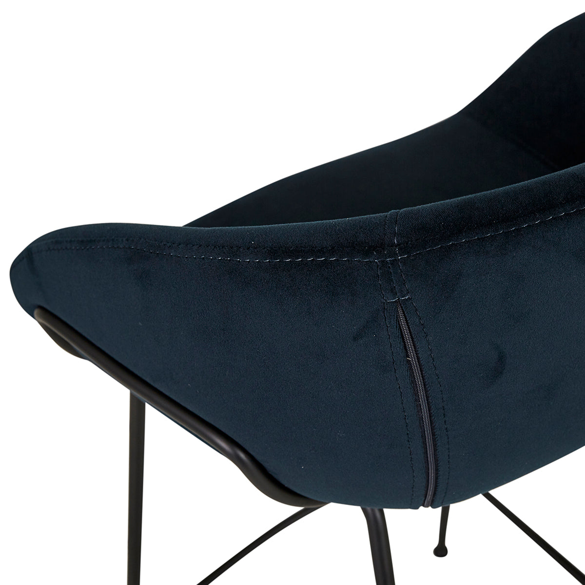 Duke Fabric Bar Stool (65cm/25.6in) - Modern Kitchen & Home Bar Counter Height Stool with Padded Seat - Perfect for Dining, Kitchen Island & Breakfast Nook