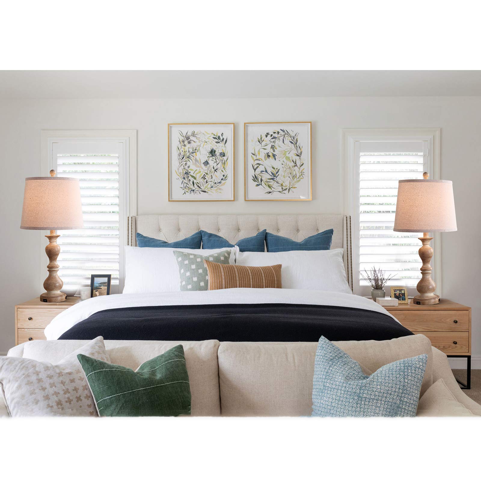 Dungoo Farmhouse Table Lamp Set of 2 - 26