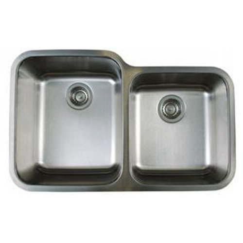 Blanco 441023 Stellar 1.75 Double Bowl Undermount Kitchen Sink - Stainless Steel, Durable & Spacious for Meal Prep & Dishwashing - Perfect for Modern Kitchens & Busy Households