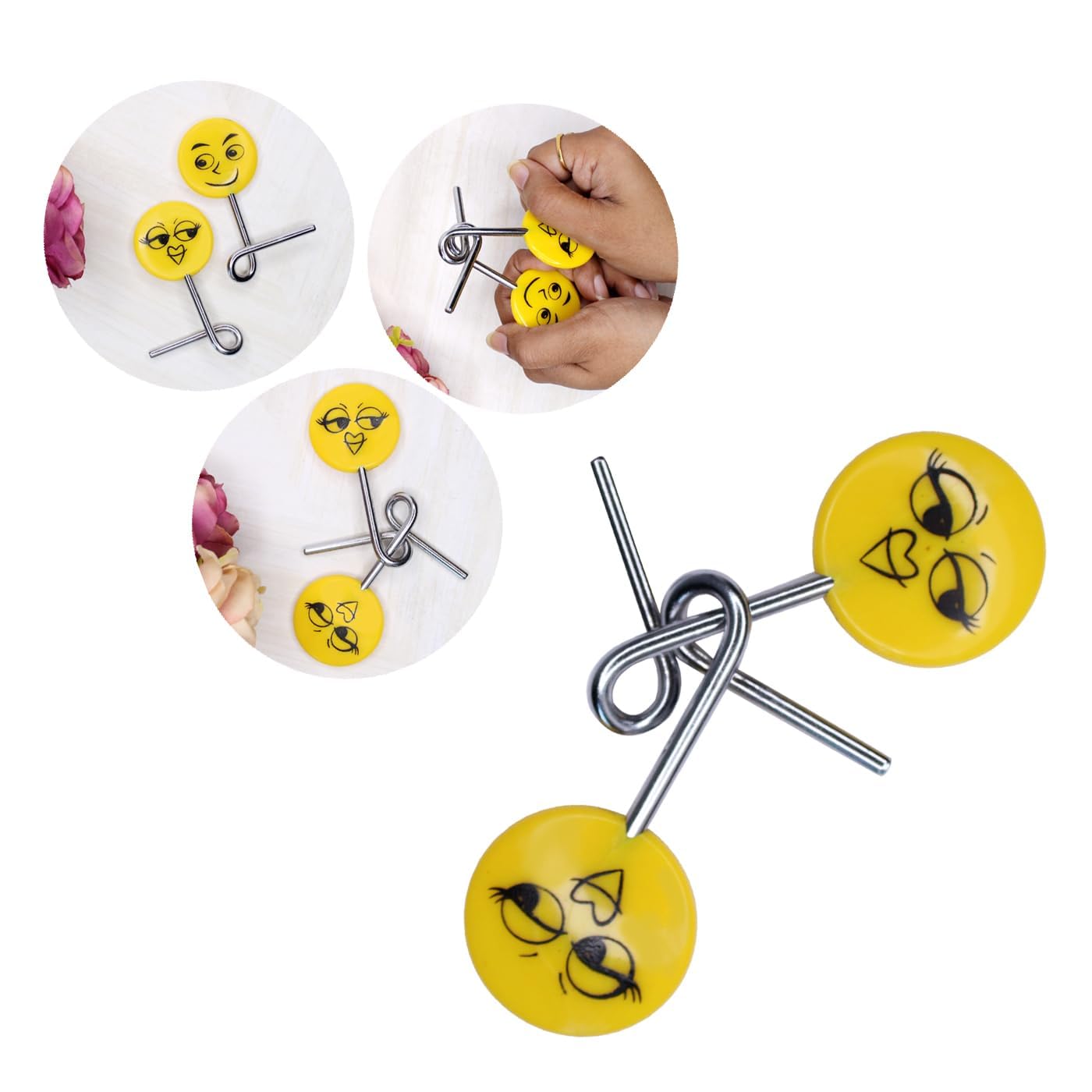 Pelo Cute Smiley Brain Teasers Puzzle Game - IQ Tester & Fun Brain Games for Kids and Adults - Pack of 1 - Perfect for Family Game Night, Classroom Activities & Cognitive Development