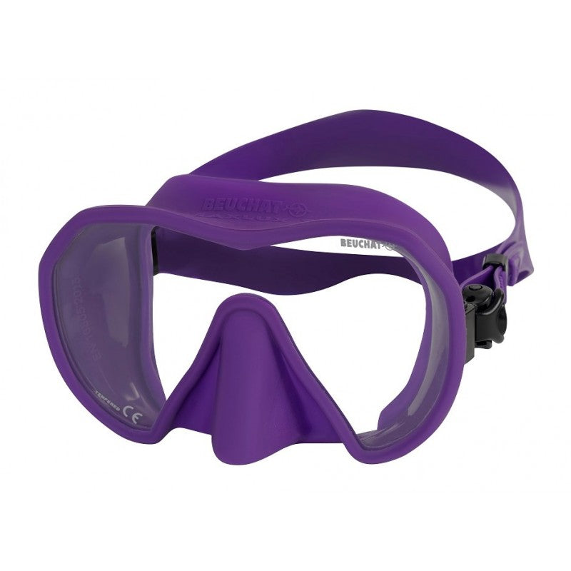 BEUCHAT MAXLUX S Frameless Scuba Diving Mask - Clear Panoramic View for Snorkeling & Free Diving - Perfect for Ocean Adventures & Underwater Exploration