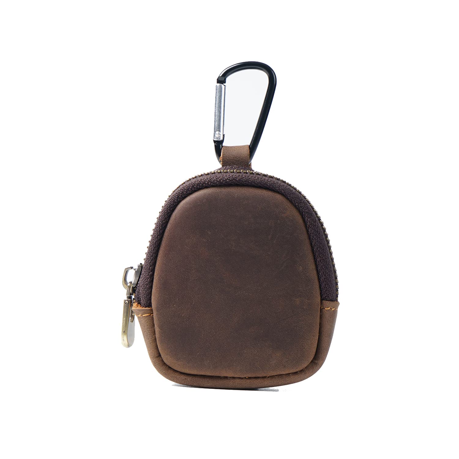 Genuine Leather Coin Purse Keychain with Zipper - Compact Leather Wallet for Men & Women - Small Coin Holder & Key Organizer - Travel Essentials, Shopping & Gift Ideas (Brown) - Perfect for Everyday Carry, Minimalist Lifestyle & On-the-Go Organization - Ideal for Office, Commuting, Outdoor Activities & Travel Accessories - Great for Keeping Coins, Keys & Small Essentials Secure - Best for Minimalist Wallets & Daily Use