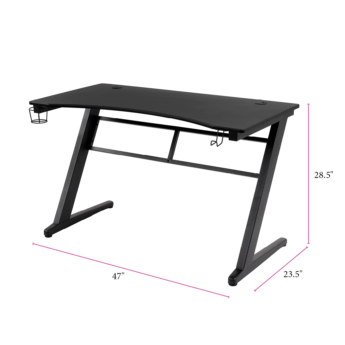 Tactical Carbon Fiber Top Gaming Desk 60