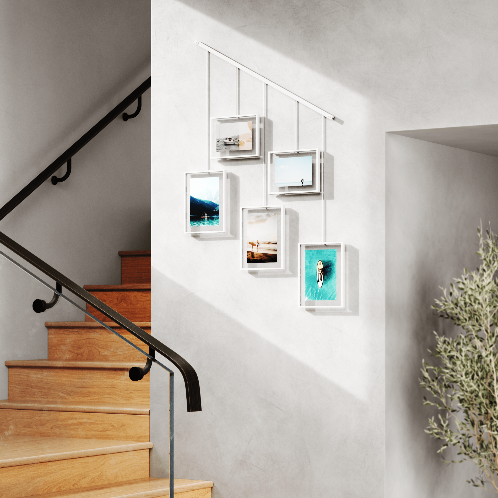 Premium Exhibit Wall Picture Frames Set of 5 - Black Gallery Style Photo Frames for Home Decor, Office Display & Art Exhibition - Perfect for Living Room, Bedroom or Gallery Wall Arrangement