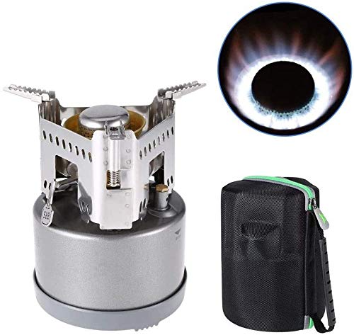 Portable Windproof Camping Stove - Compact Gas Burner for Backpacking, Hiking & Mountaineering | Durable Outdoor Cooking Gear for Camping Trips & Picnics