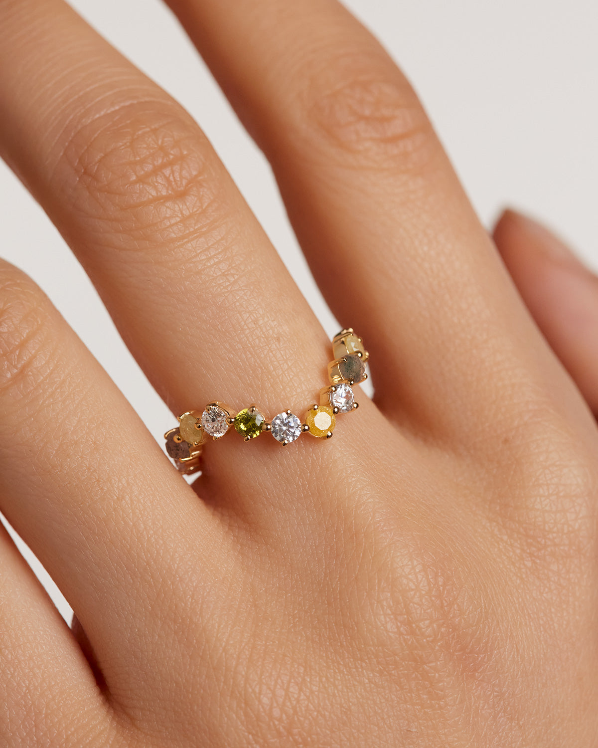 April Birthstone Gold Ring for Women - 14K Solid Gold April Birth Month Jewelry Gift for Mom, Wife, Daughter | Perfect for Birthdays, Anniversaries & Special Occasions