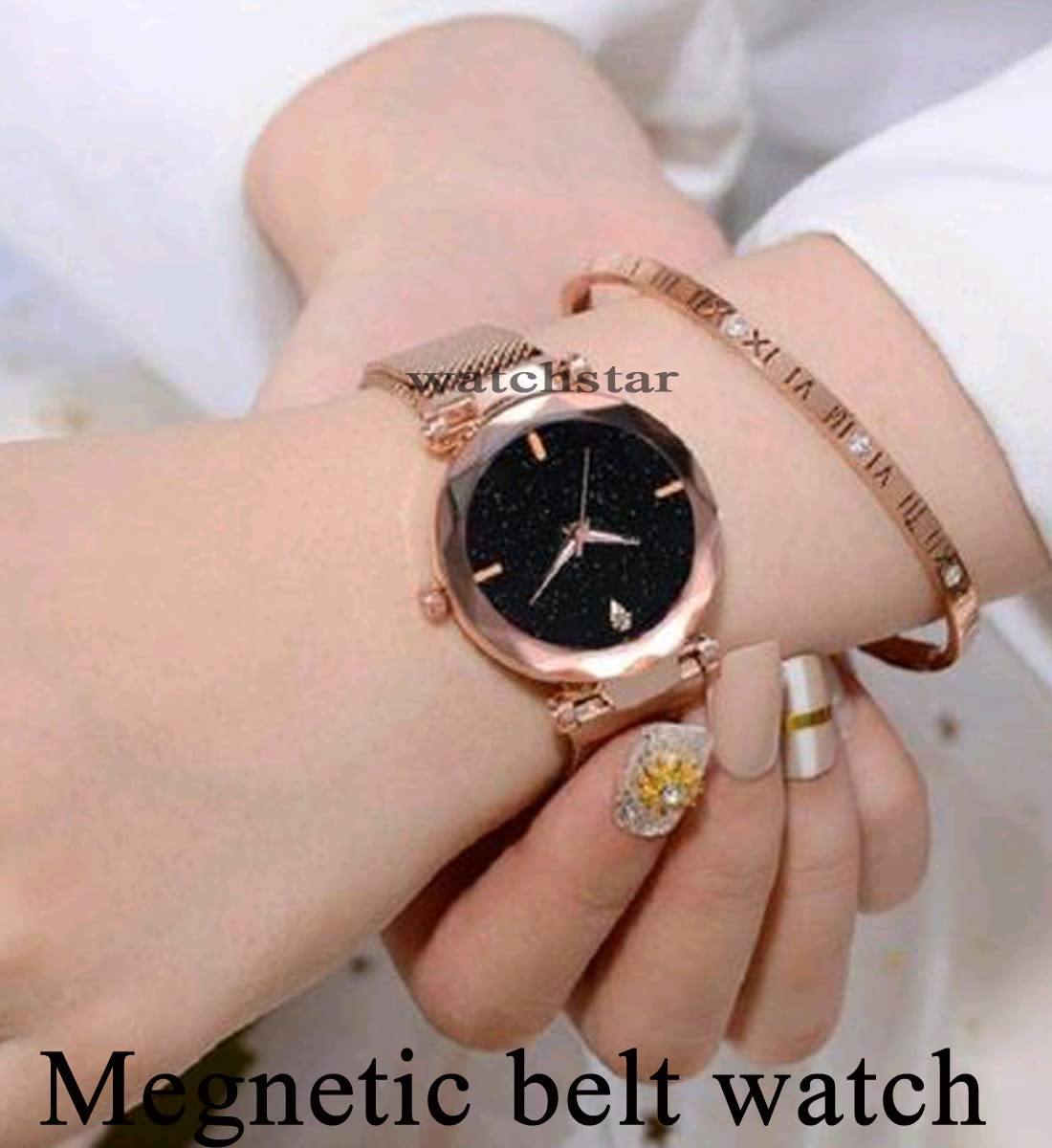 Trendy Magnetic Belt Watches for Women & Girls - Stylish SR-716 AT-7161 Watch - Perfect for Casual Wear, Office & Special Occasions