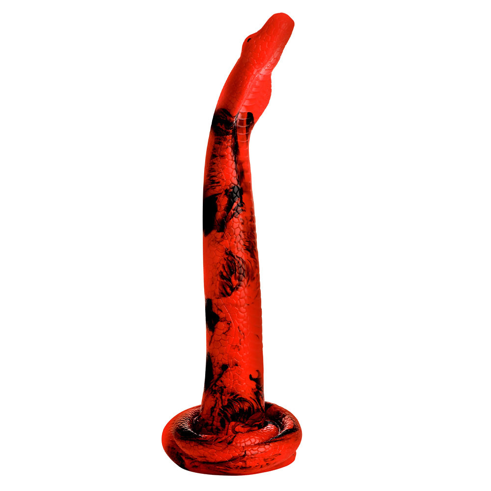 King Cobra X Large 18 Inch Silicone Monster Dildo - Fantasy Creature Cock for Adult Play & BDSM Scenes
