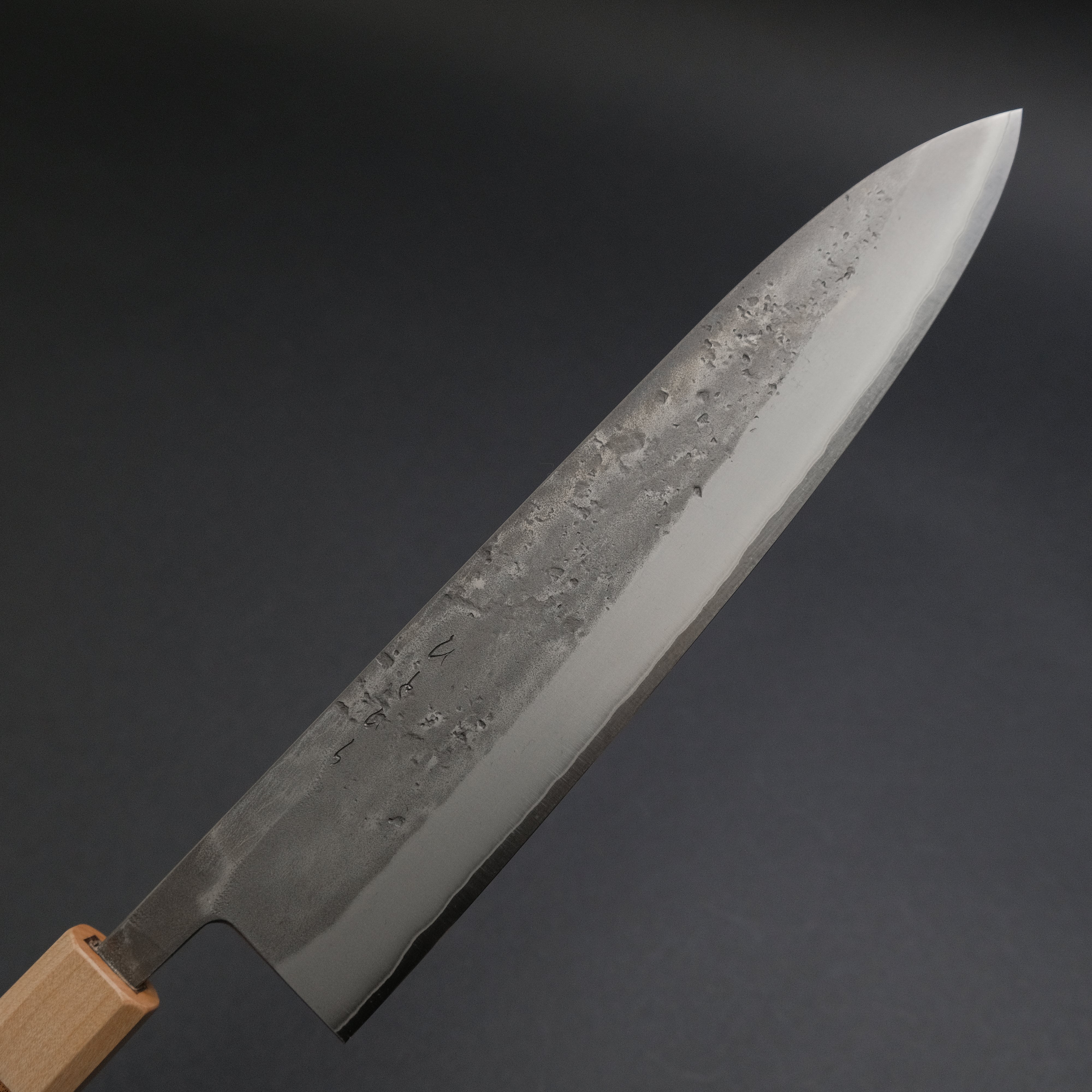Hitohira TD SLD Nashiji Gyuto 240mm Japanese Chef Knife with Walnut Handle - Professional Kitchen Knife for Slicing, Dicing & Meat Cutting